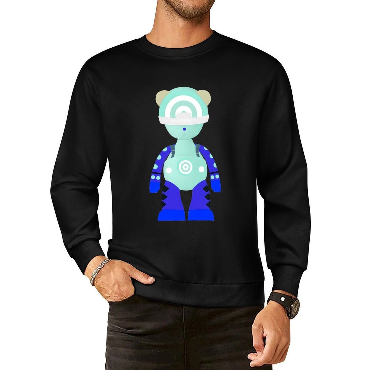 IPIB 250g Crew Neck Long Sleeve Sweatshirt Front GraphicCrew Neck Long Sleeve Sweatshirt6000134-5