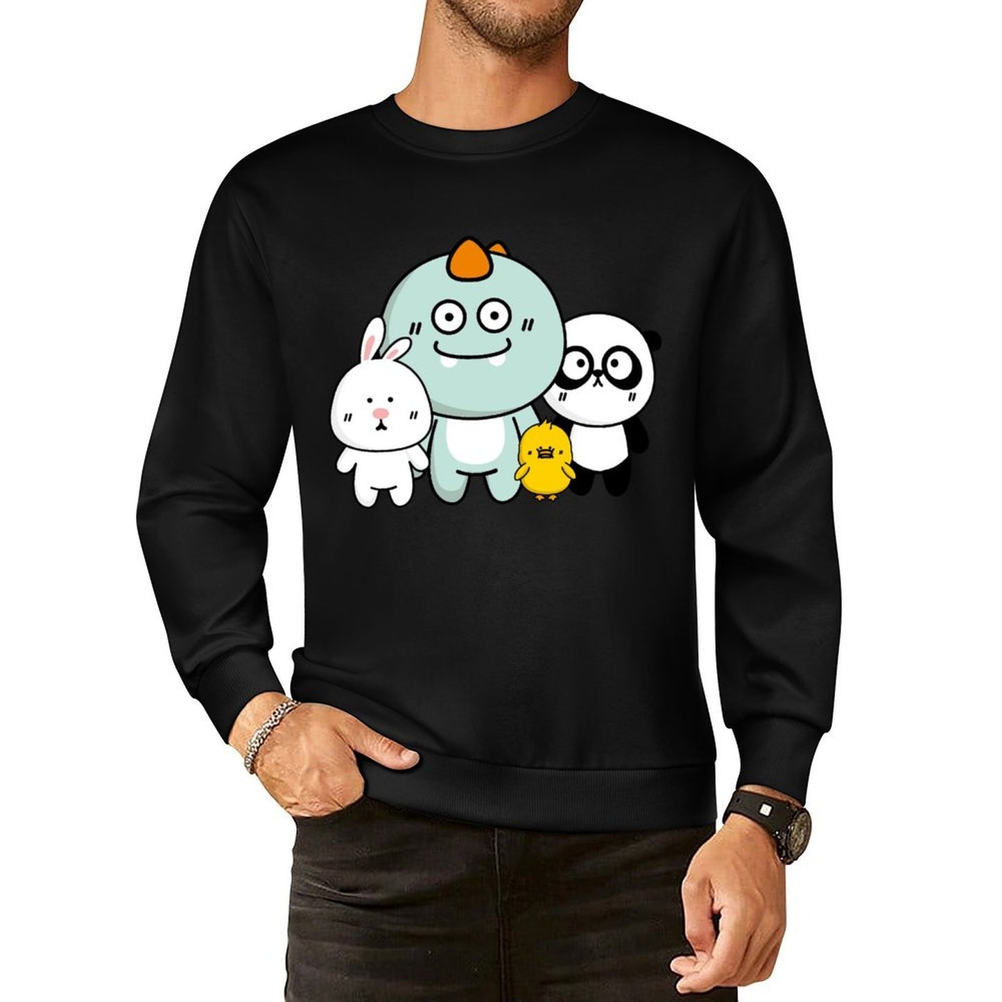 IPBR 250g Crew Neck Long Sleeve Sweatshirt Front GraphicCrew Neck Long Sleeve Sweatshirt4000364