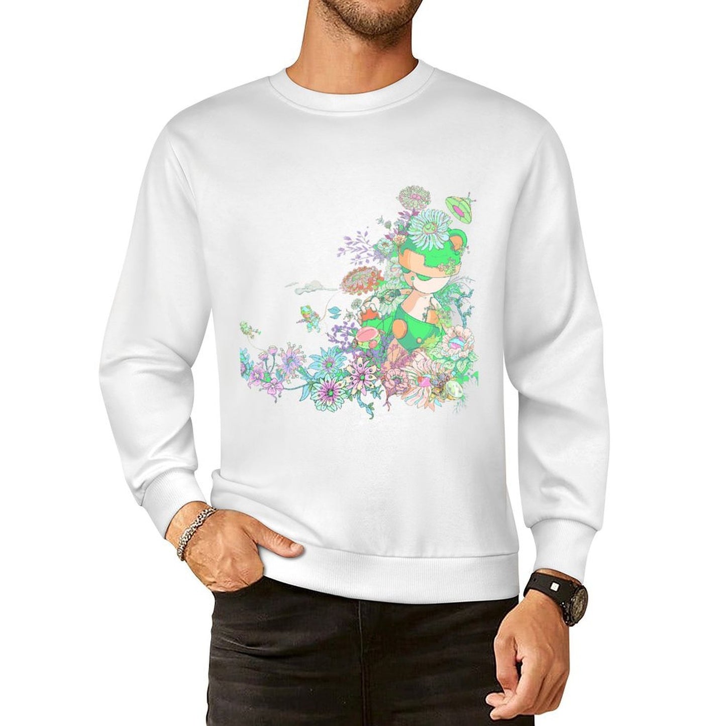 Long Sleeve With Front PatternUnisex Soft-Touch