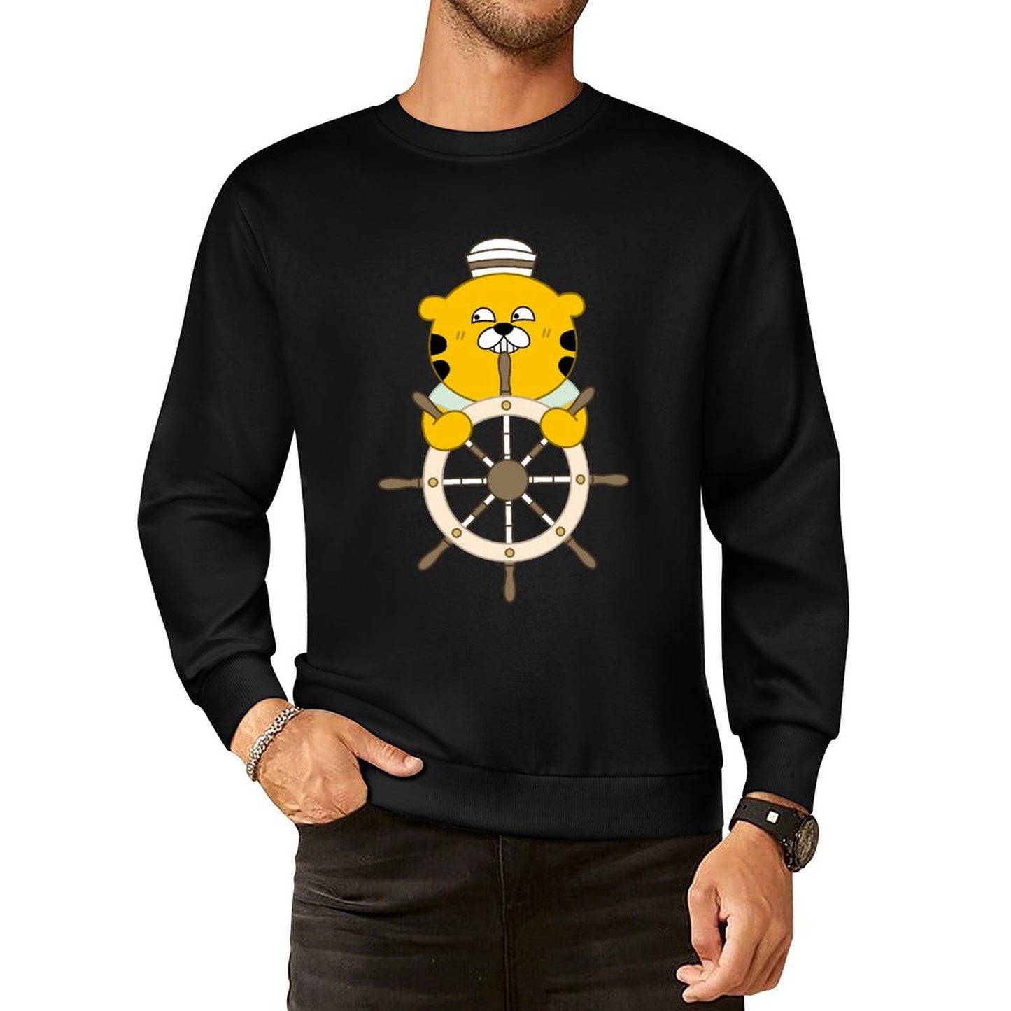 IPBR 250g Crew Neck Long Sleeve Sweatshirt Front GraphicCrew Neck Long Sleeve Sweatshirt4000793