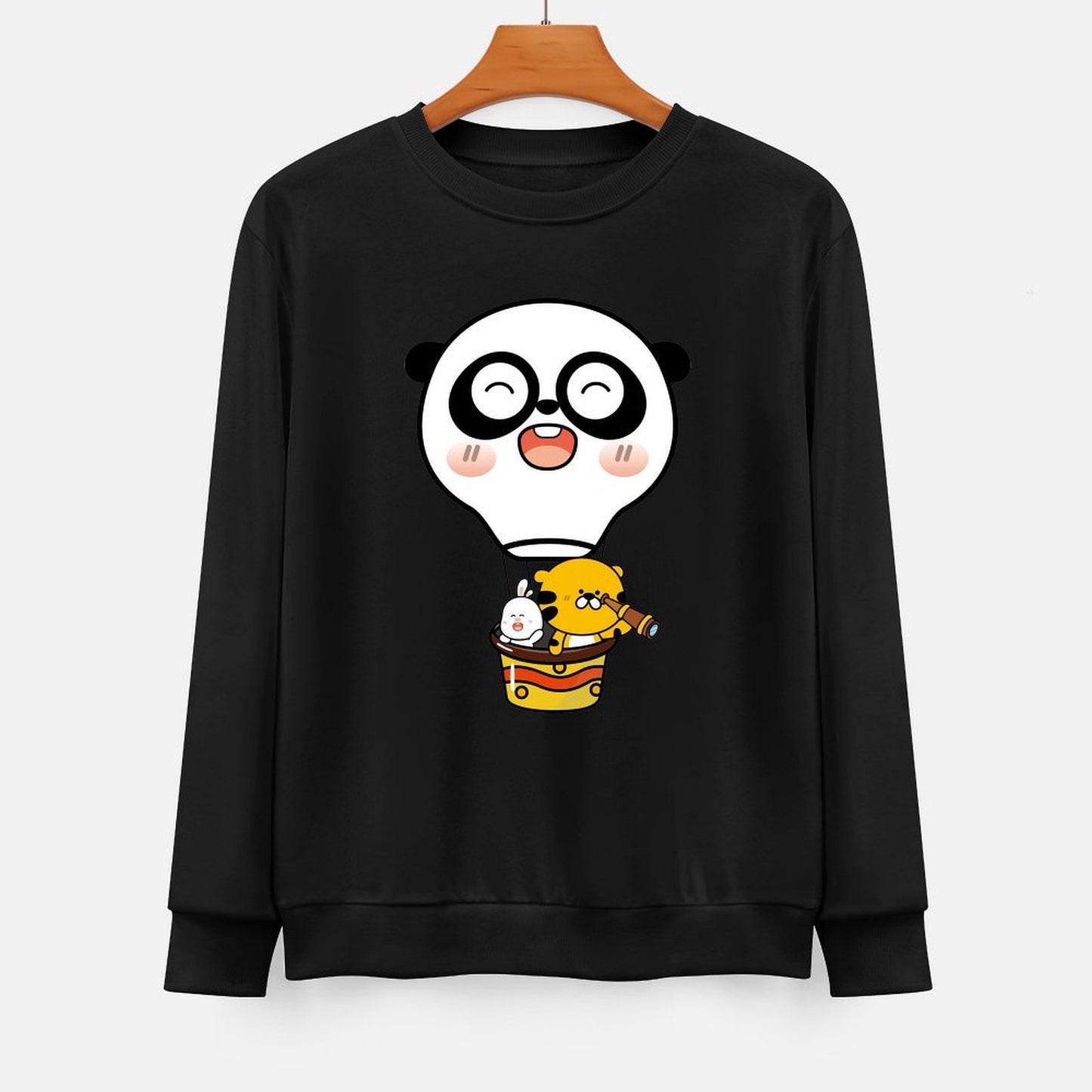 Front Patterned Long Sleeve TopChill Basic