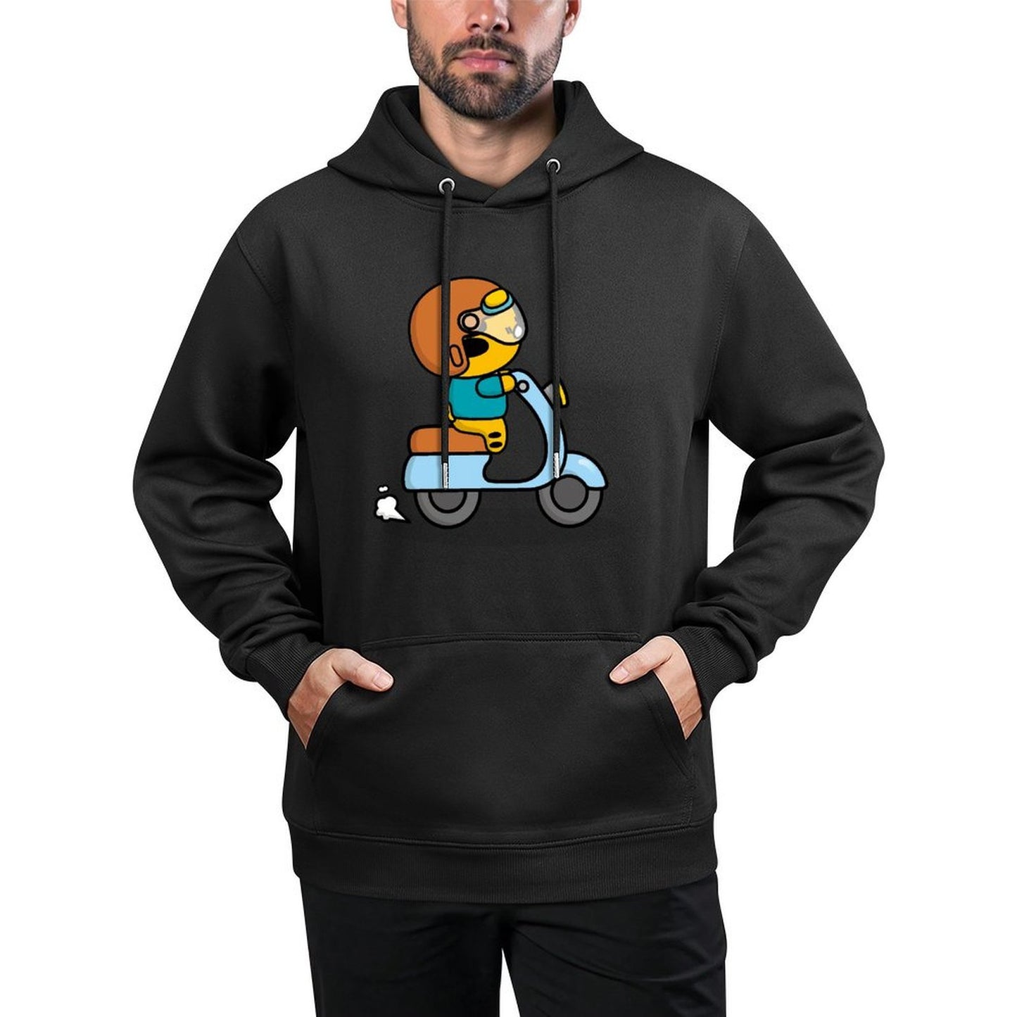 IPBR 250g Hooded Pocket Sweatshirt Front GraphicMen's Hooded  Sweatshirt4000322