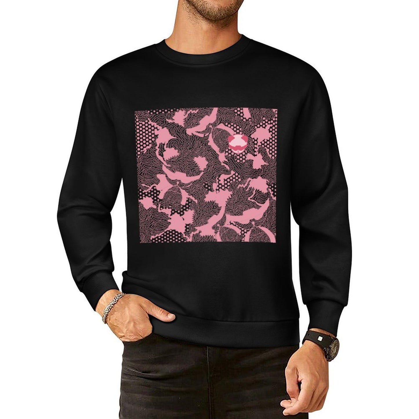 IPIB 250g Crew Neck Long Sleeve Sweatshirt Front GraphicCrew Neck Long Sleeve Sweatshirt6000030-1