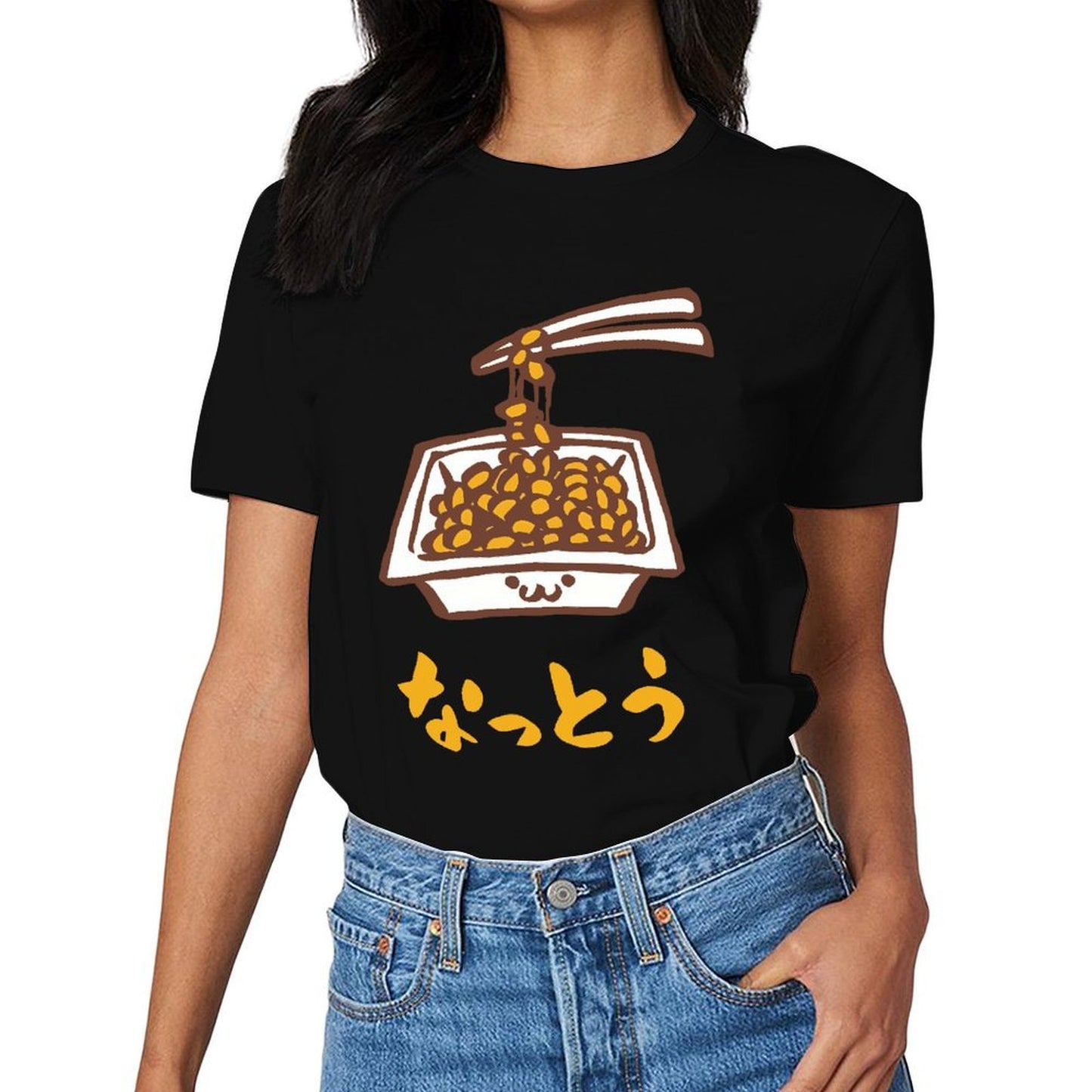 Inkmay Casual Cotton T-shirt Stir Fried Peanuts In White Dish Unisex T-shirtSimpleFit Strong T-Shirt