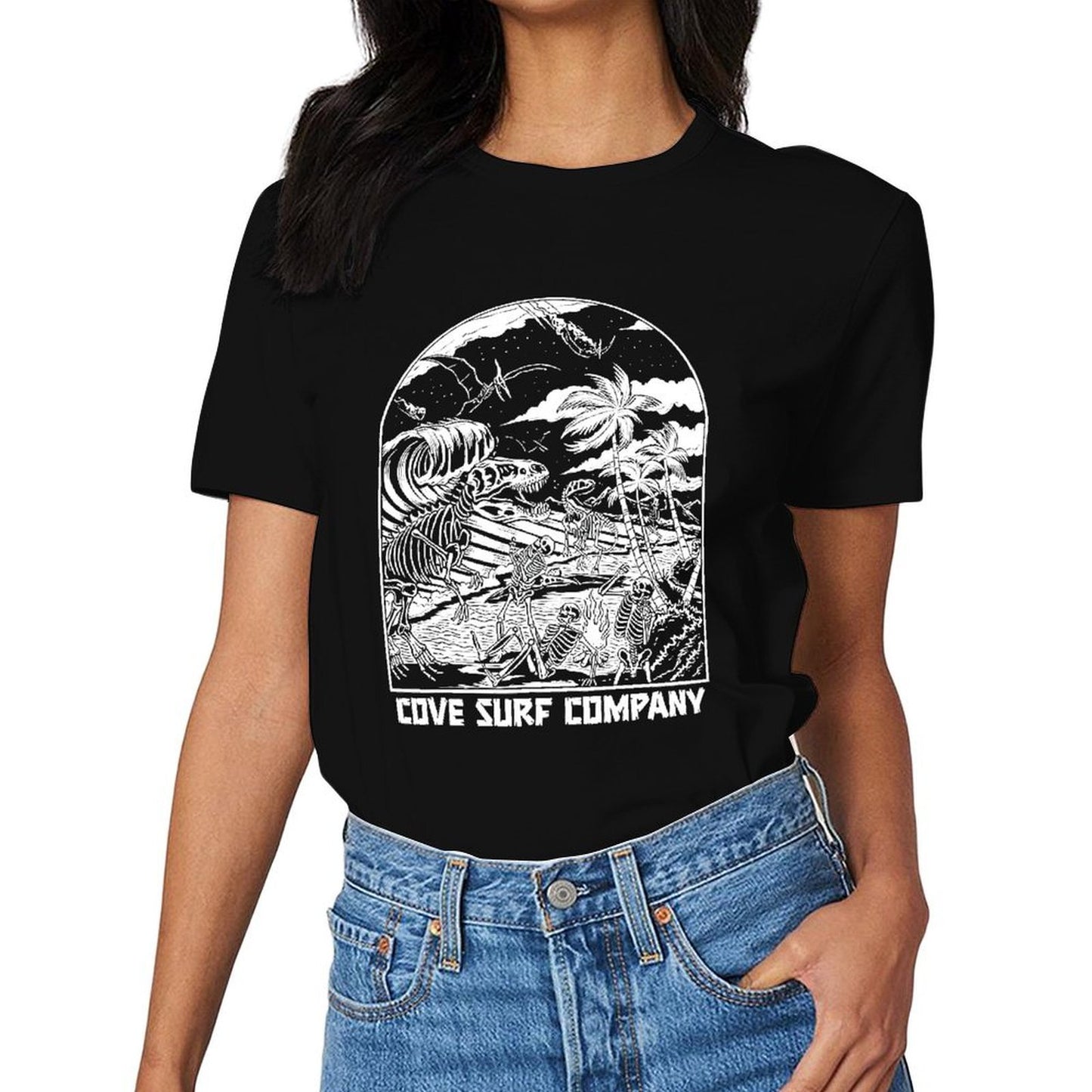 Inkmay Casual Cotton T-shirt Unisex T-shirtSharp Long Lasting T-Shirt