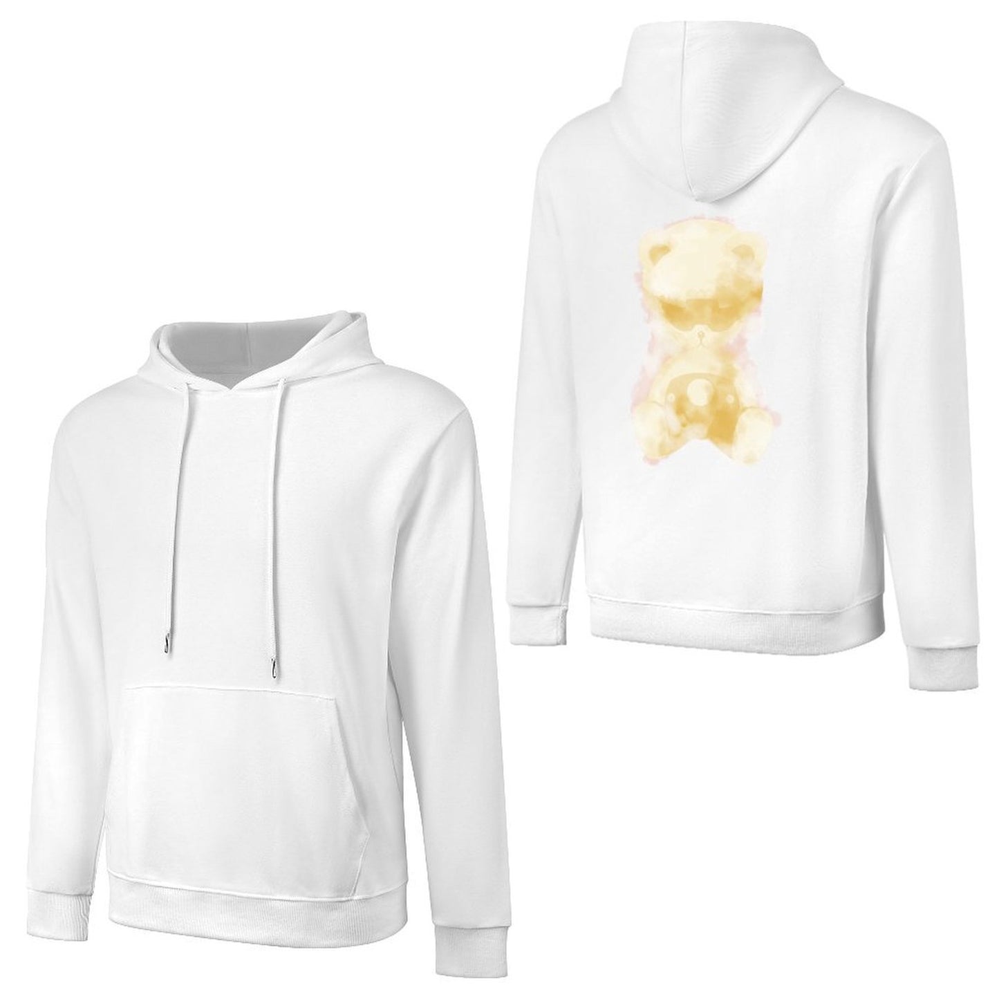 Inlex bear hooded pocket sweatshirt with back detailDouble-Stitched Soft-TouchHoodie