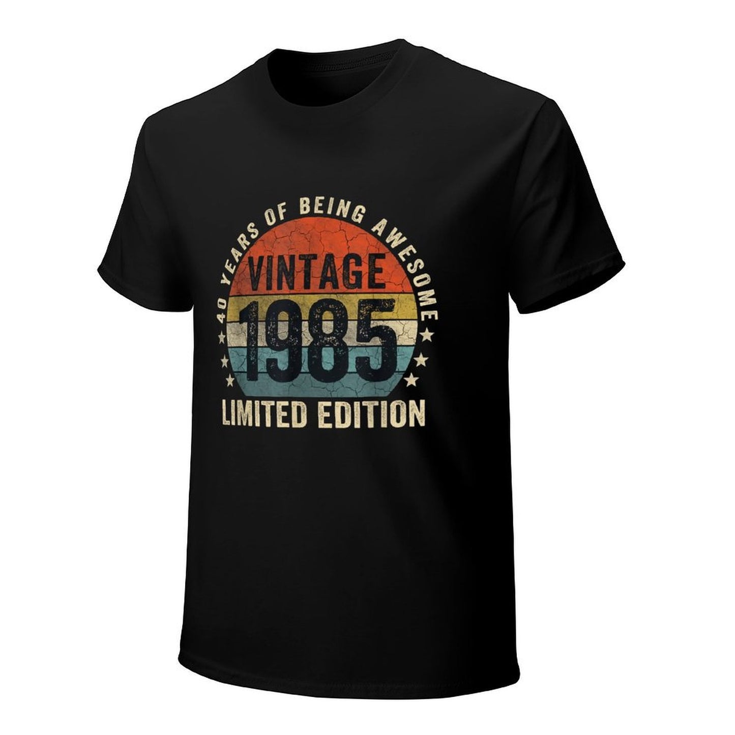 Inkmay Casual Cotton T-shirt Vintage 1985 Limited Edition Retro Design Unisex T-shirt