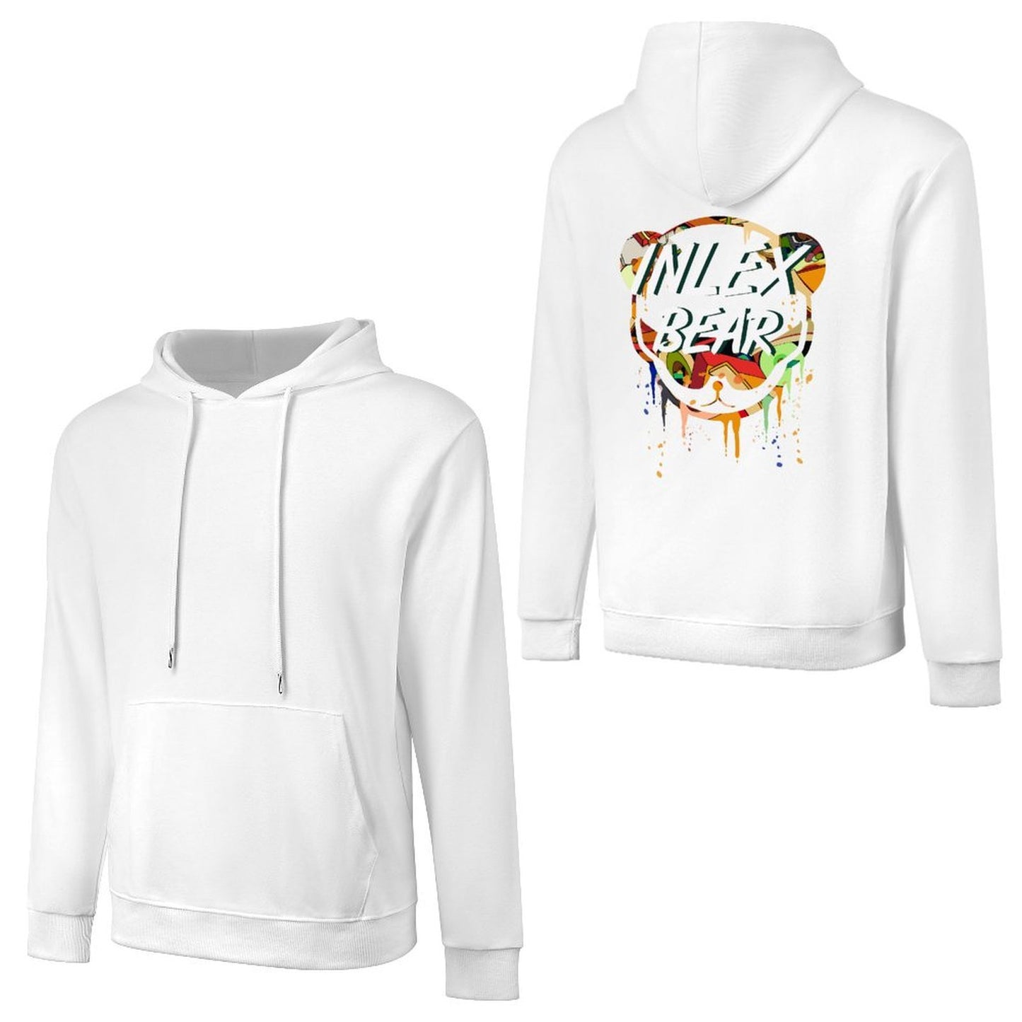 Inlex bear hooded pocket sweatshirt with back detailEasyStyle CasualHoodie