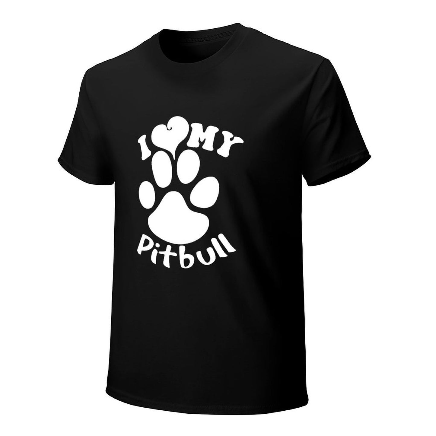 Inkmay Casual Cotton T-shirt Paw Print With I Love My Unisex T-shirtAllDay AllSeason T-Shirt