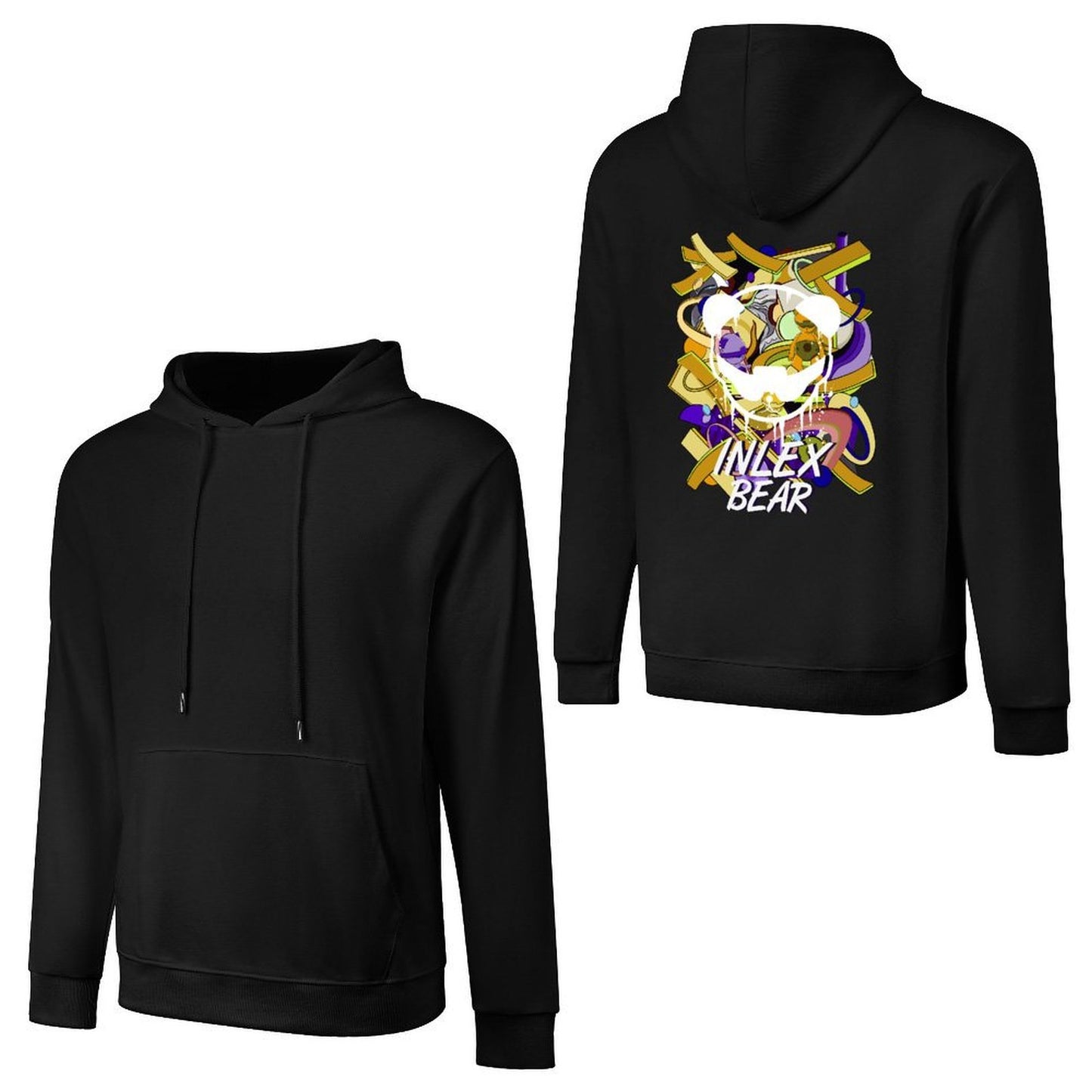 Inlex bear hooded pocket sweatshirt with back detailMinimal Eco / SustainableHoodie