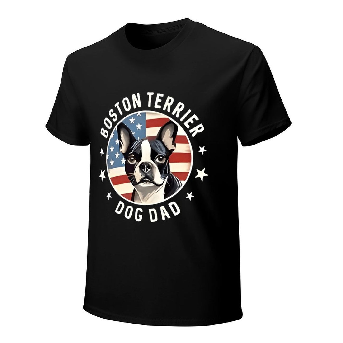 Inkmay Casual Cotton T-shirt Bold Dog Face With Text Design Unisex T-shirtBold CleanCut T-Shirt