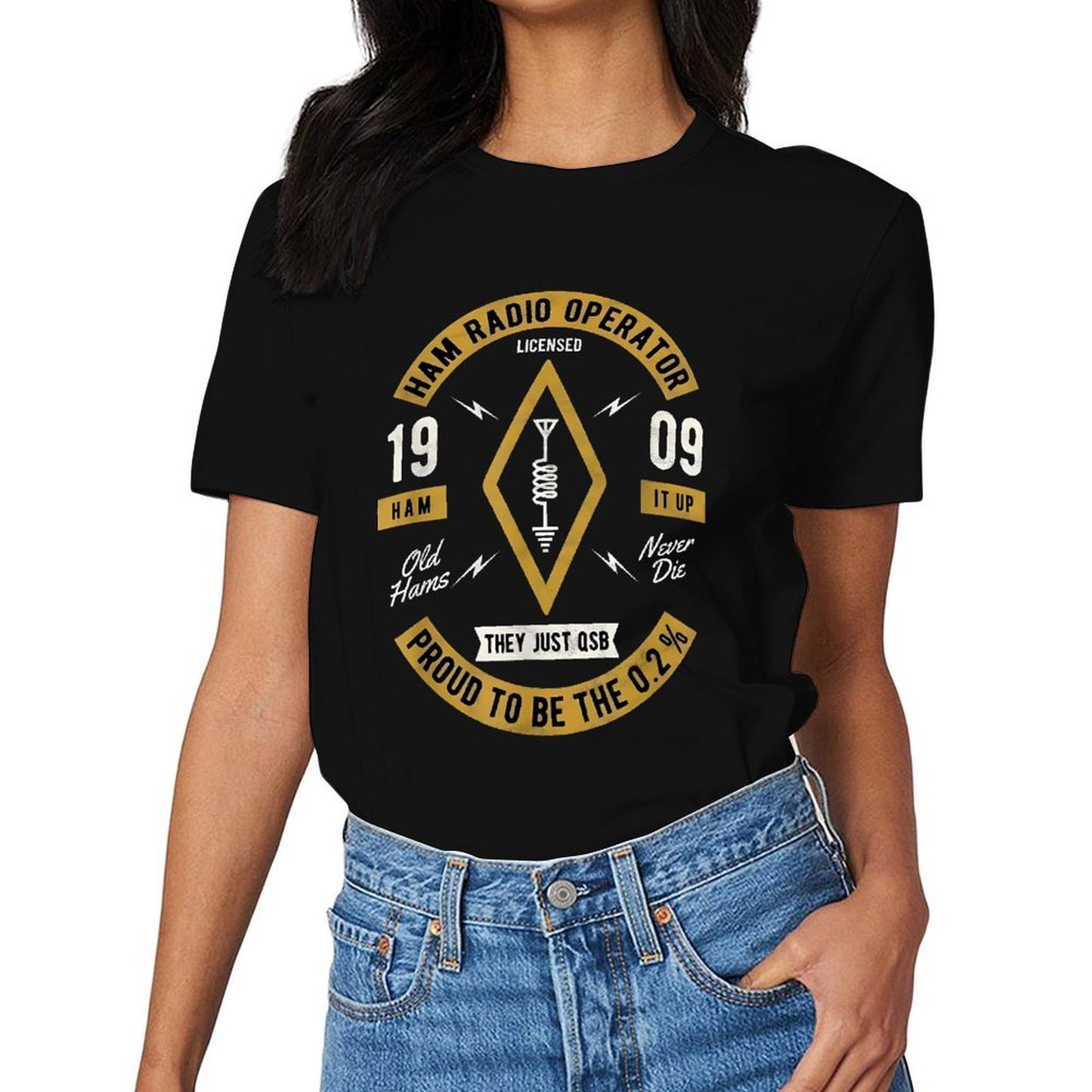Inkmay Casual Cotton T-shirt Leave U Above B Pattern Prints Unisex T-shirtSimpleFit EverydayTee T-Shirt