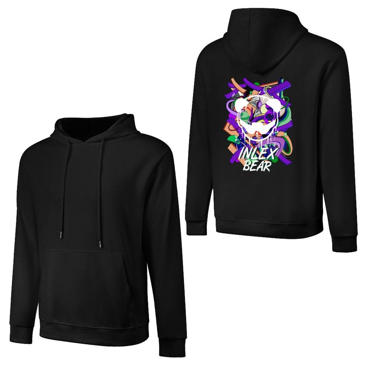 Inlex bear hooded pocket sweatshirt with back detailPerformance YearRoundHoodie