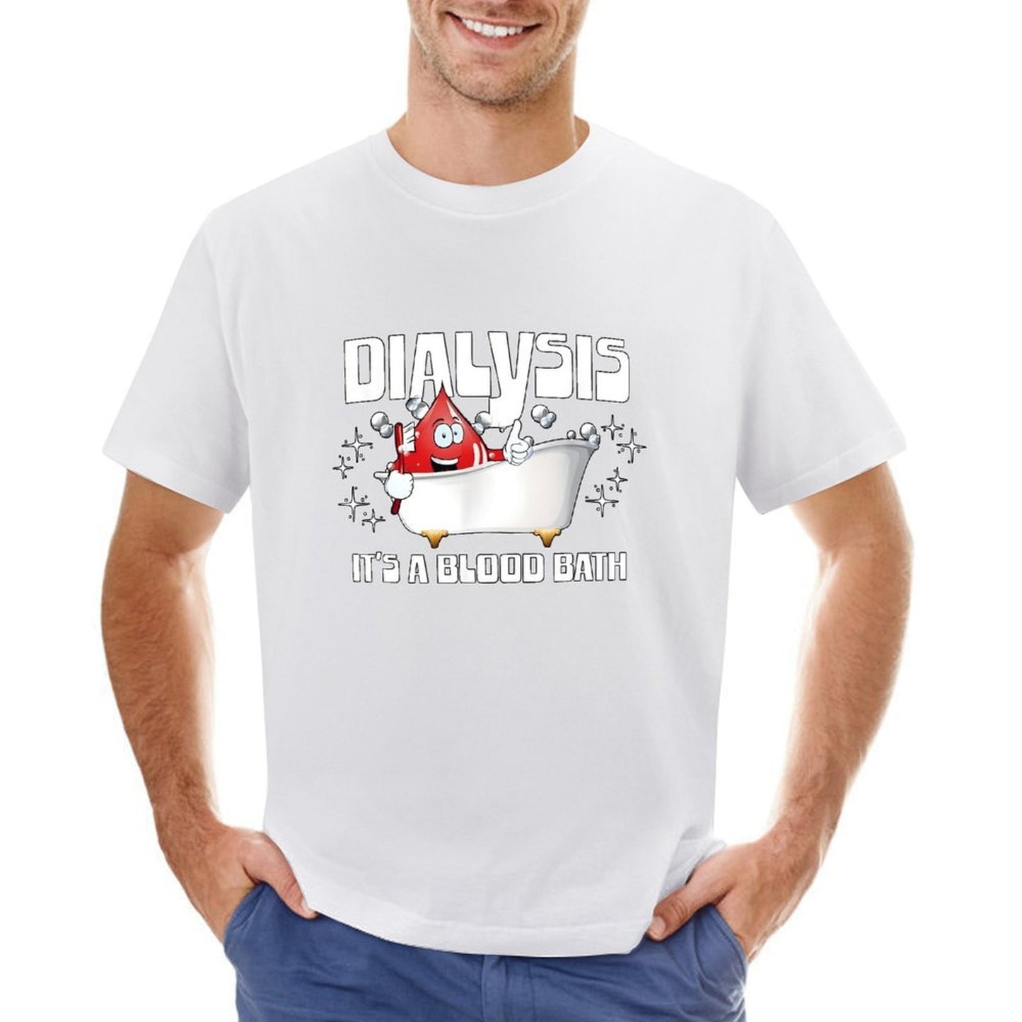 Inkmay Casual Cotton T-shirt Dialysis It S A Blood Bath Unisex T-shirt