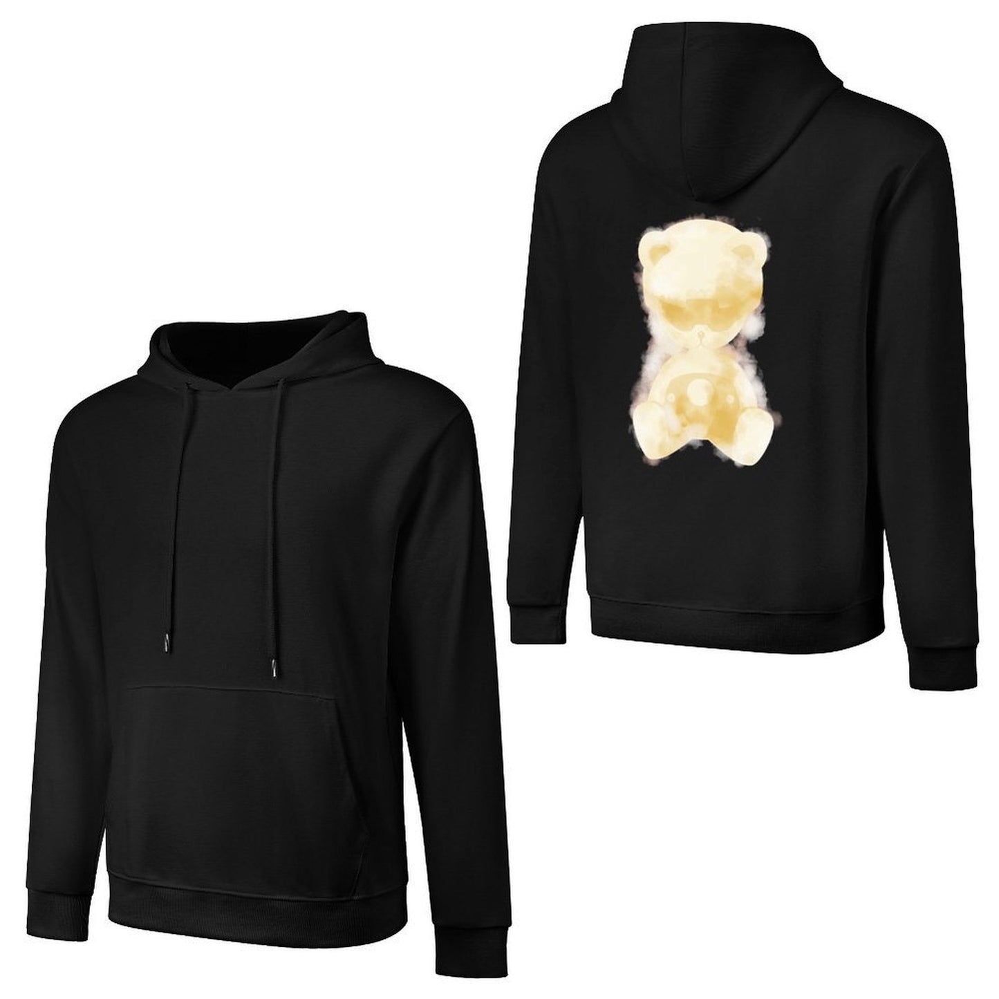 Inlex bear hooded pocket sweatshirt with back detailDouble-Stitched Soft-TouchHoodie
