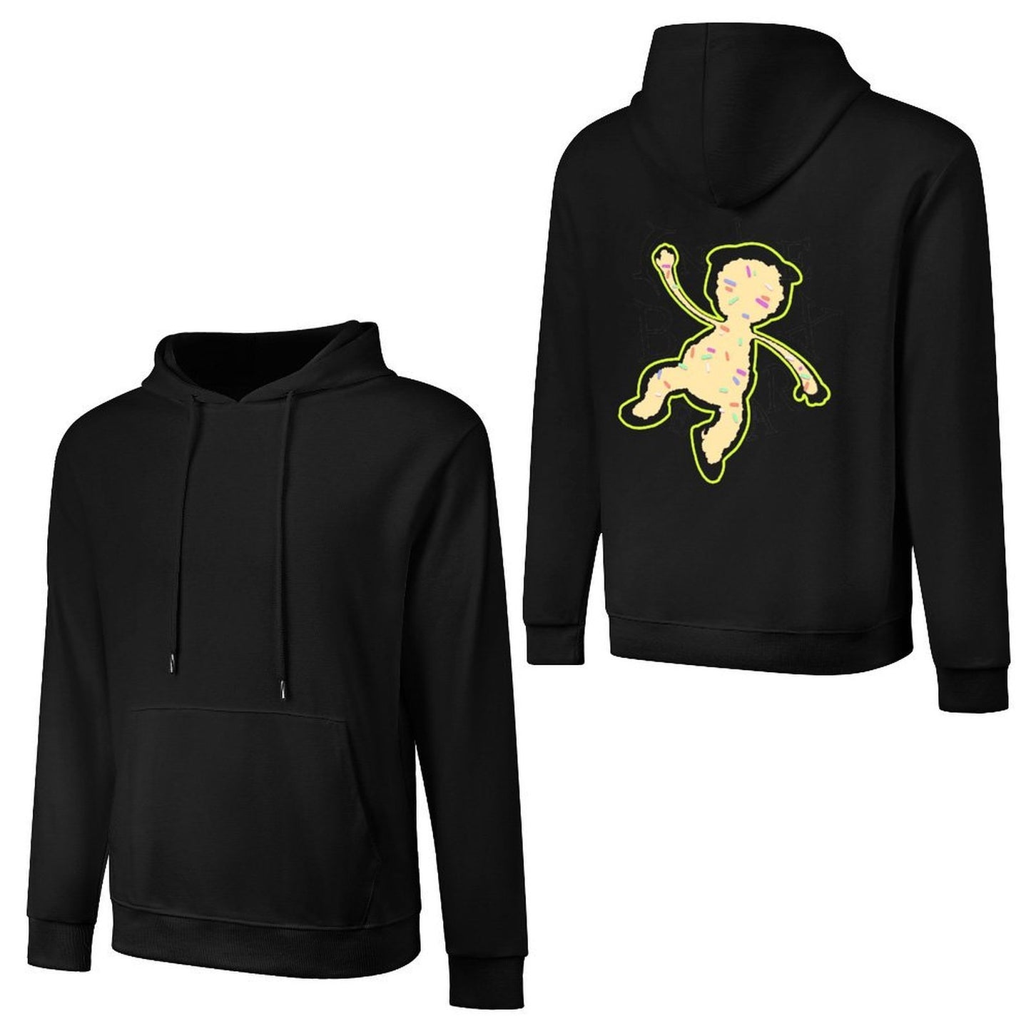 Inlex bear hooded pocket sweatshirt with back detailNatural NeutralHoodie