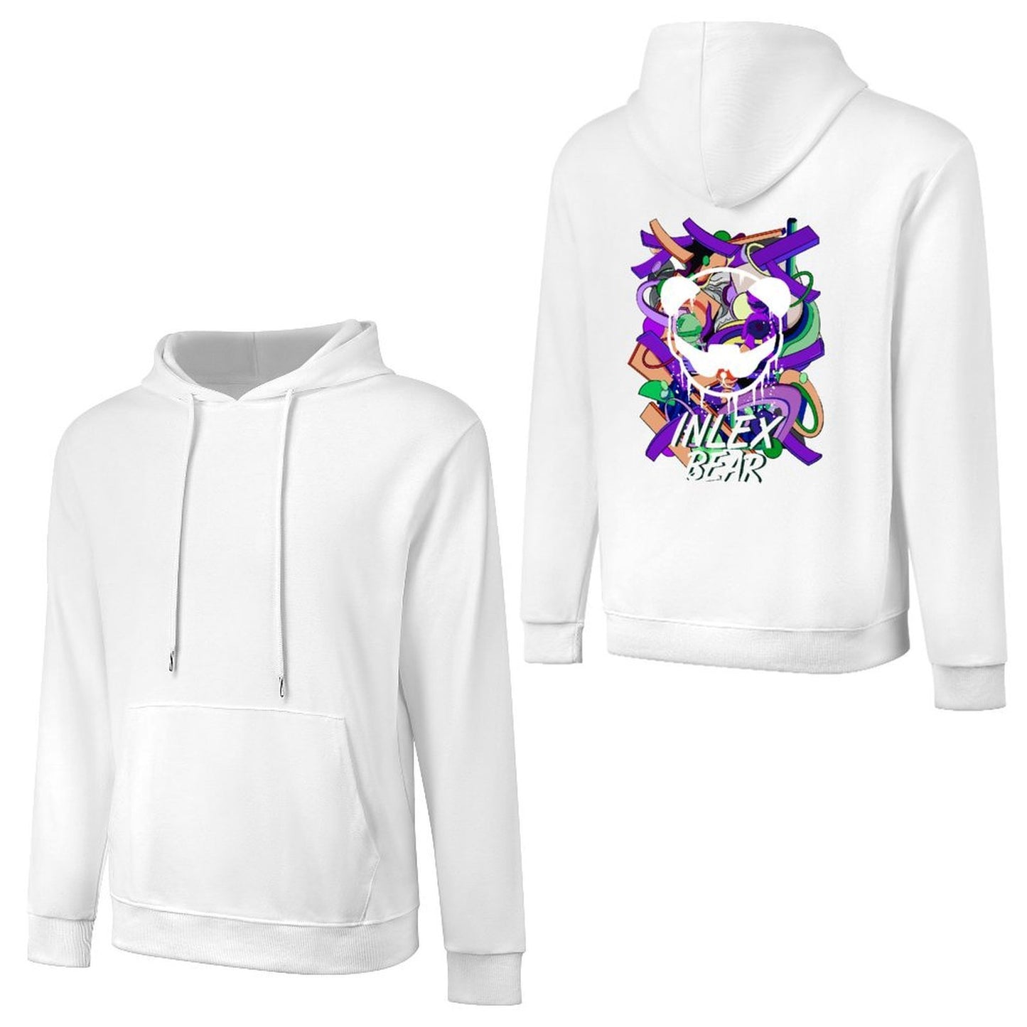Inlex bear hooded pocket sweatshirt with back detailPerformance YearRoundHoodie