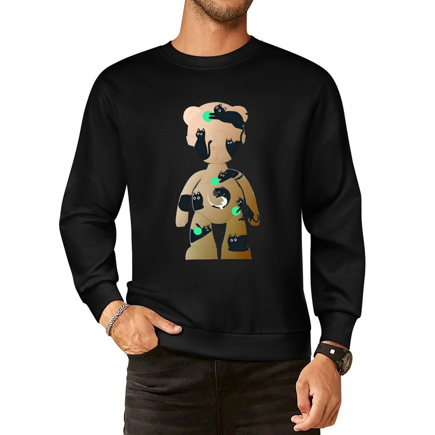 IPIB 250g Crew Neck Long Sleeve Sweatshirt Front GraphicCrew Neck Long Sleeve Sweatshirt6000135-4