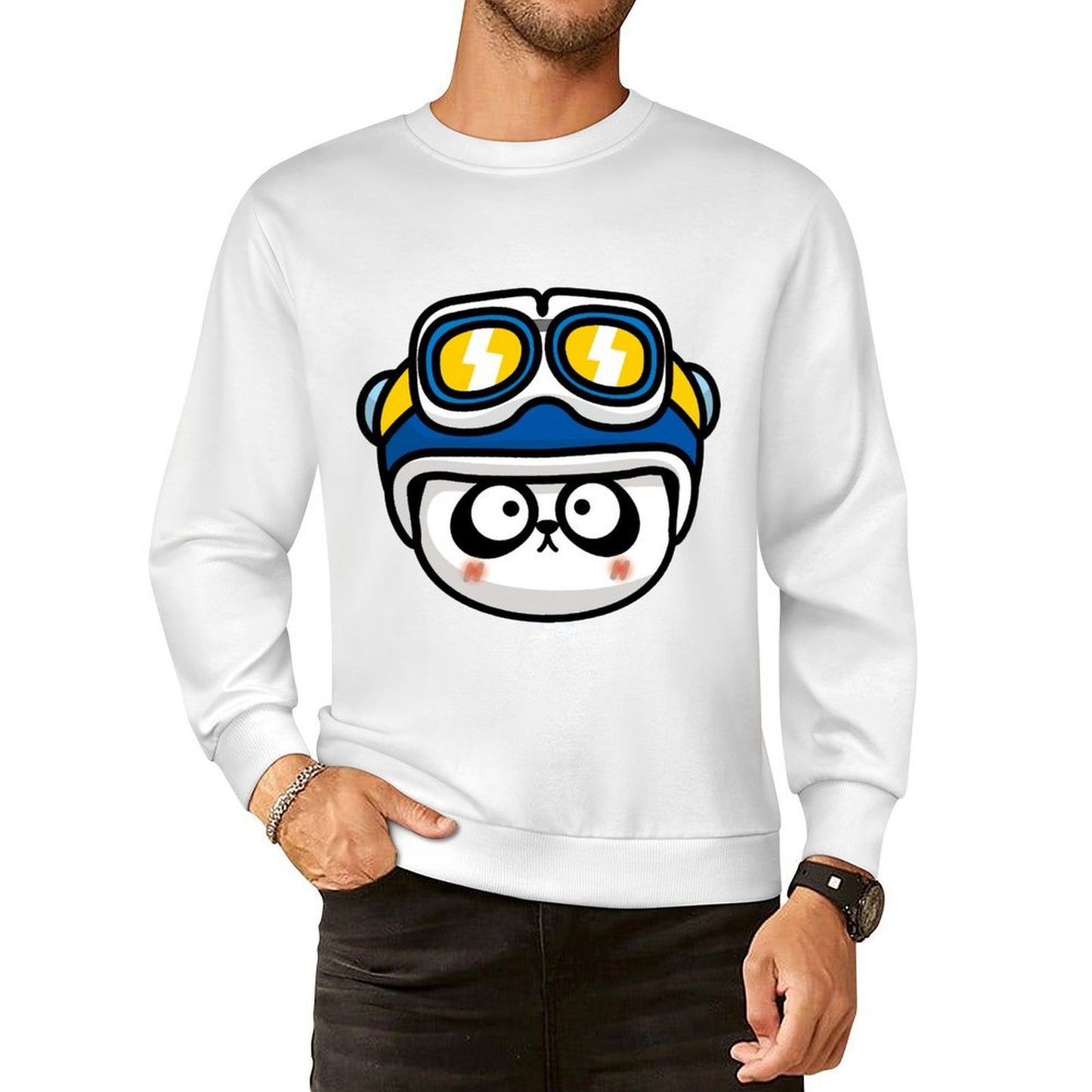 Front Patterned Long Sleeve TopLifestyle Fade-Proof