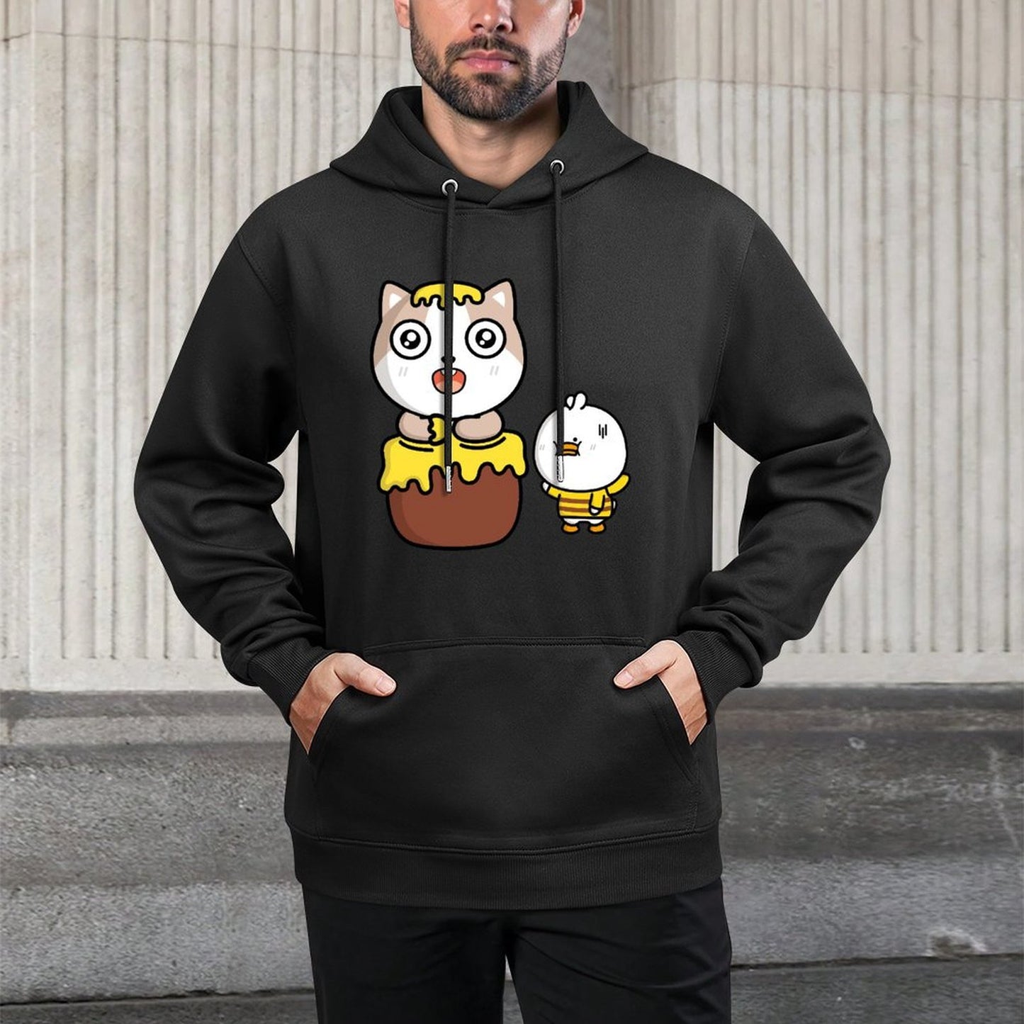 IPBR 250g Hooded Pocket Sweatshirt Front GraphicMen's Hooded  Sweatshirt4001313