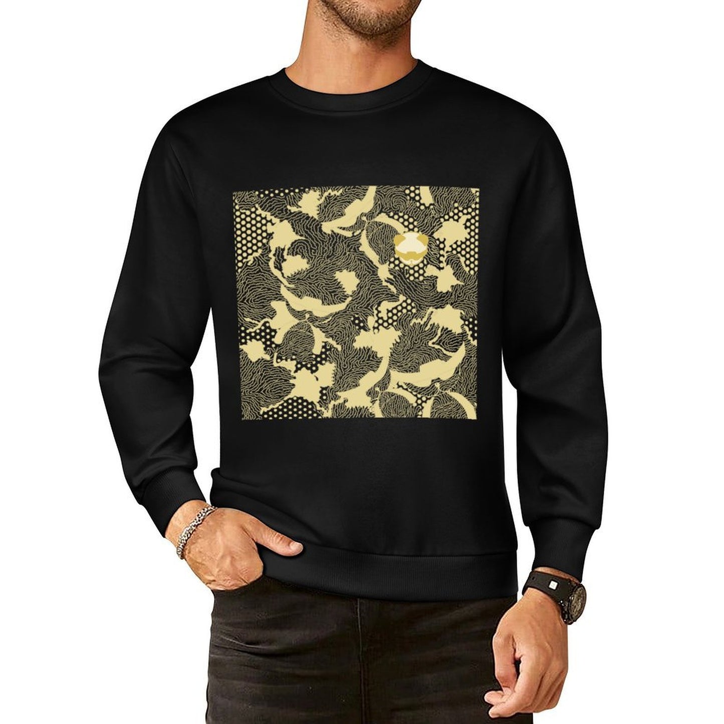 IPIB 250g Crew Neck Long Sleeve Sweatshirt Front GraphicCrew Neck Long Sleeve Sweatshirt6000030-6