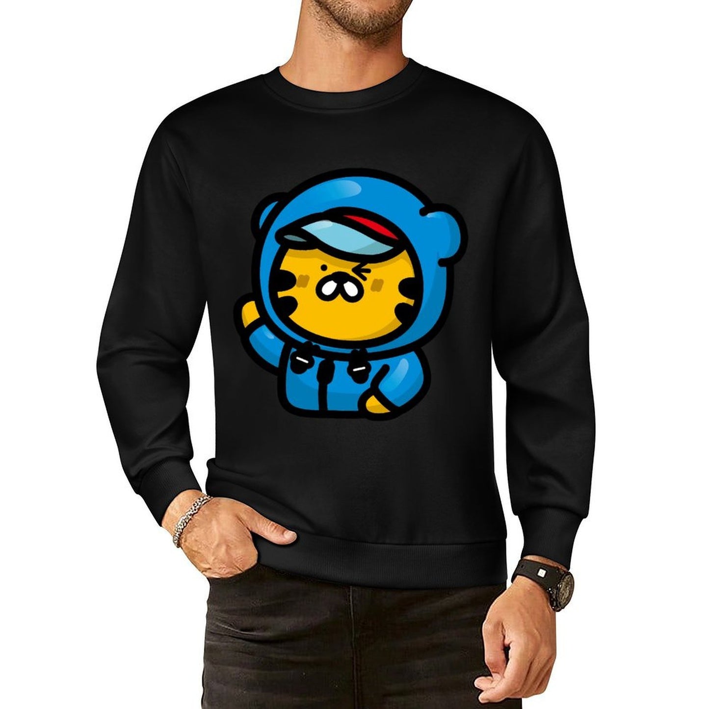 IPBR 250g Crew Neck Long Sleeve Sweatshirt Front GraphicCrew Neck Long Sleeve Sweatshirt4001047