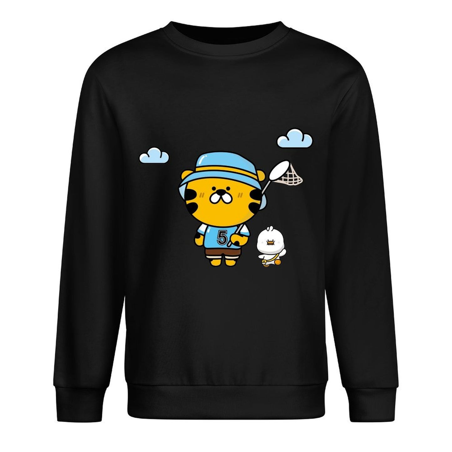 Front Patterned Long Sleeve TopPromotional Relaxed