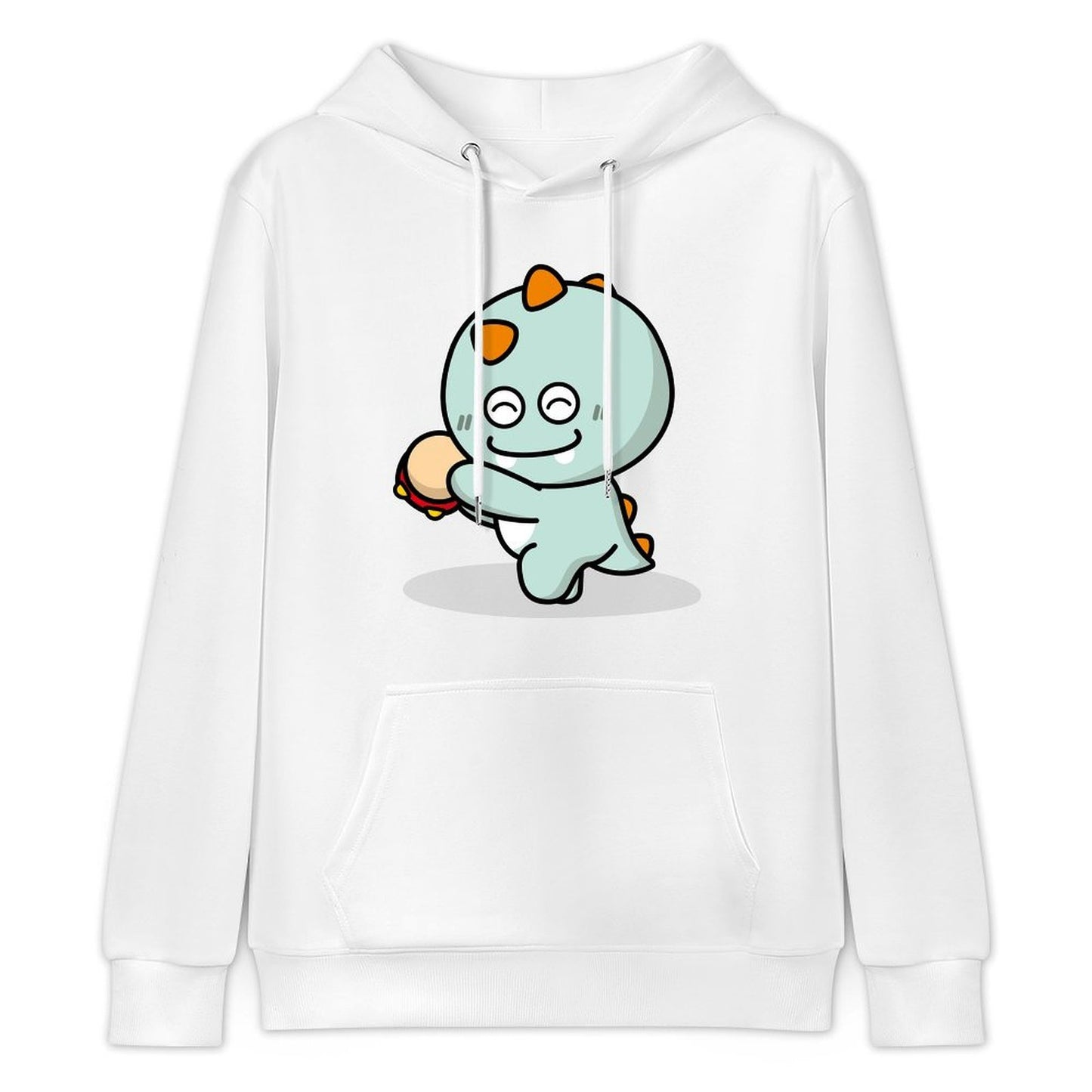 LooseFit Natural Front Graphic Hoodies