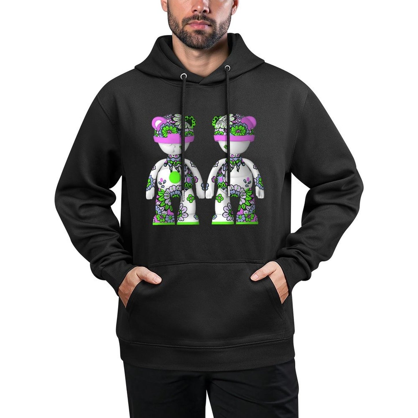 IPIB 250g Hooded Pocket Sweatshirt Front GraphicMen's Hooded  Sweatshirt6000089-6