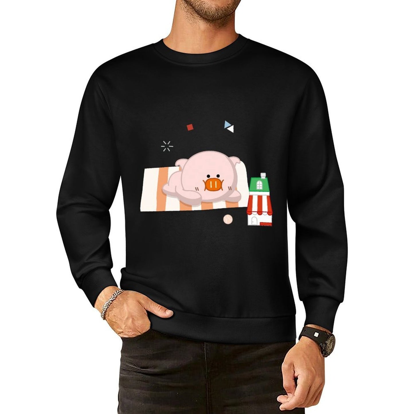 IPBR 250g Crew Neck Long Sleeve Sweatshirt Front GraphicCrew Neck Long Sleeve Sweatshirt4000910