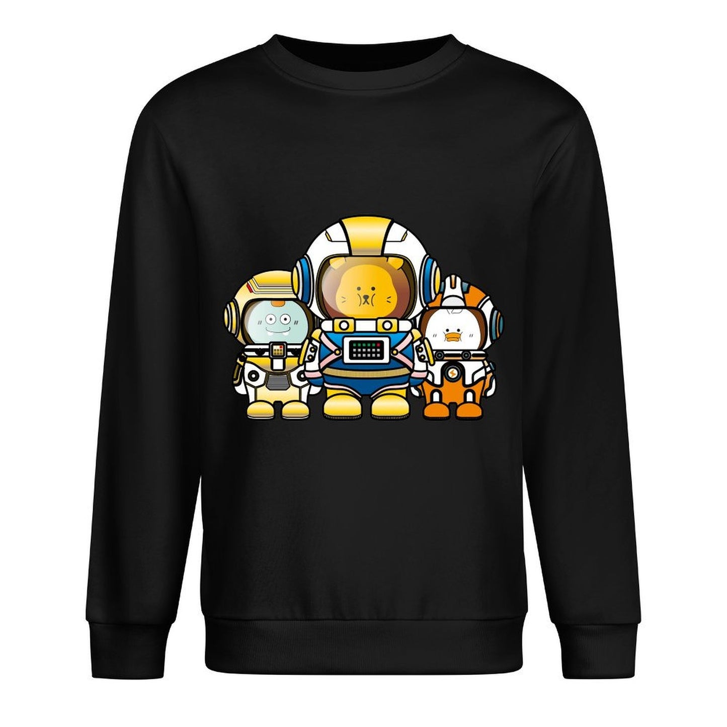 Front Patterned Long Sleeve TopClean Solid