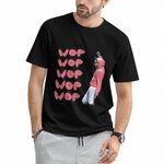 Inkmay Casual Cotton T-shirt Wop Wop Pattern Print On Fabric Unisex T-shirtTimeless Heavyweight T-Shirt