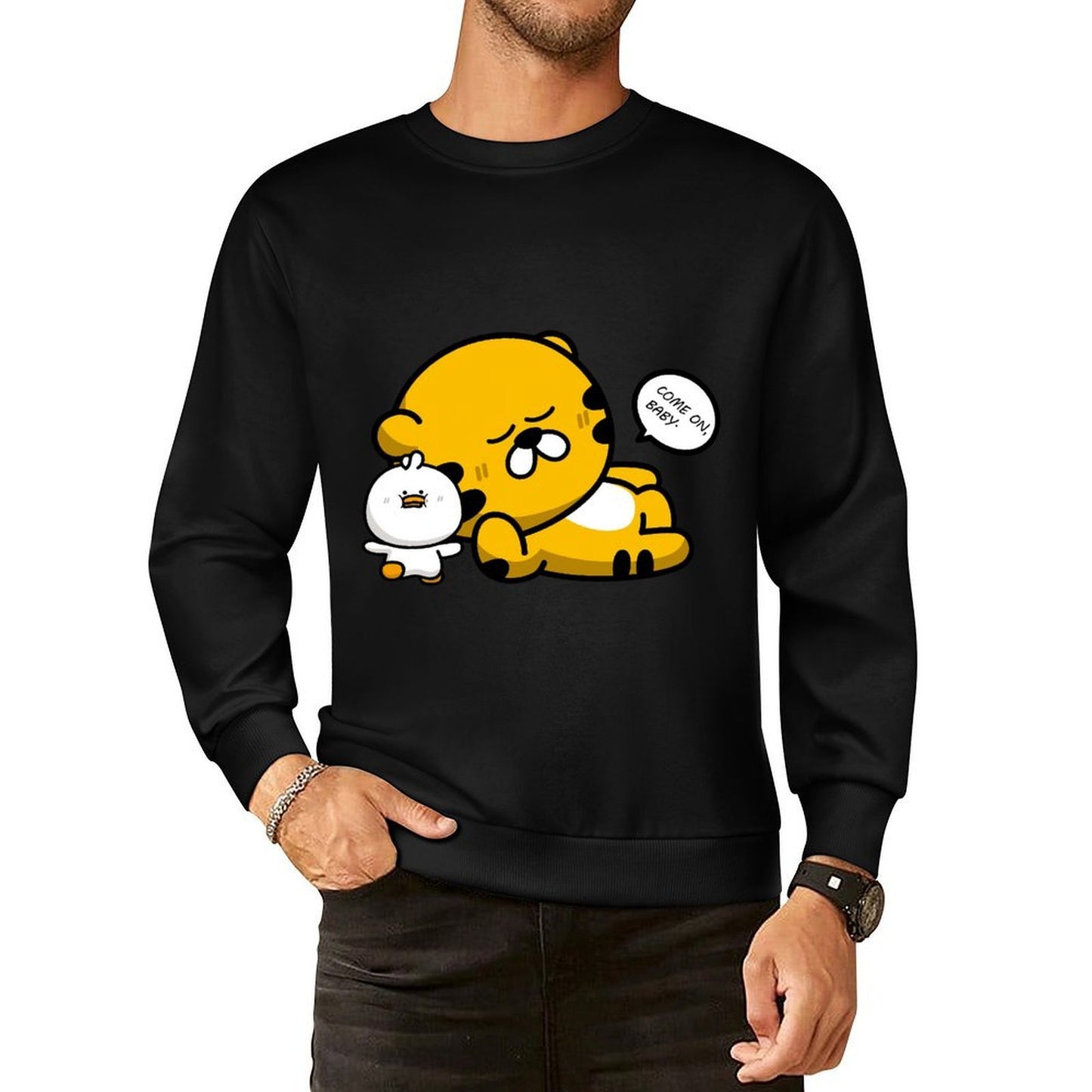IPBR 250g Crew Neck Long Sleeve Sweatshirt Front GraphicCrew Neck Long Sleeve Sweatshirt4003840