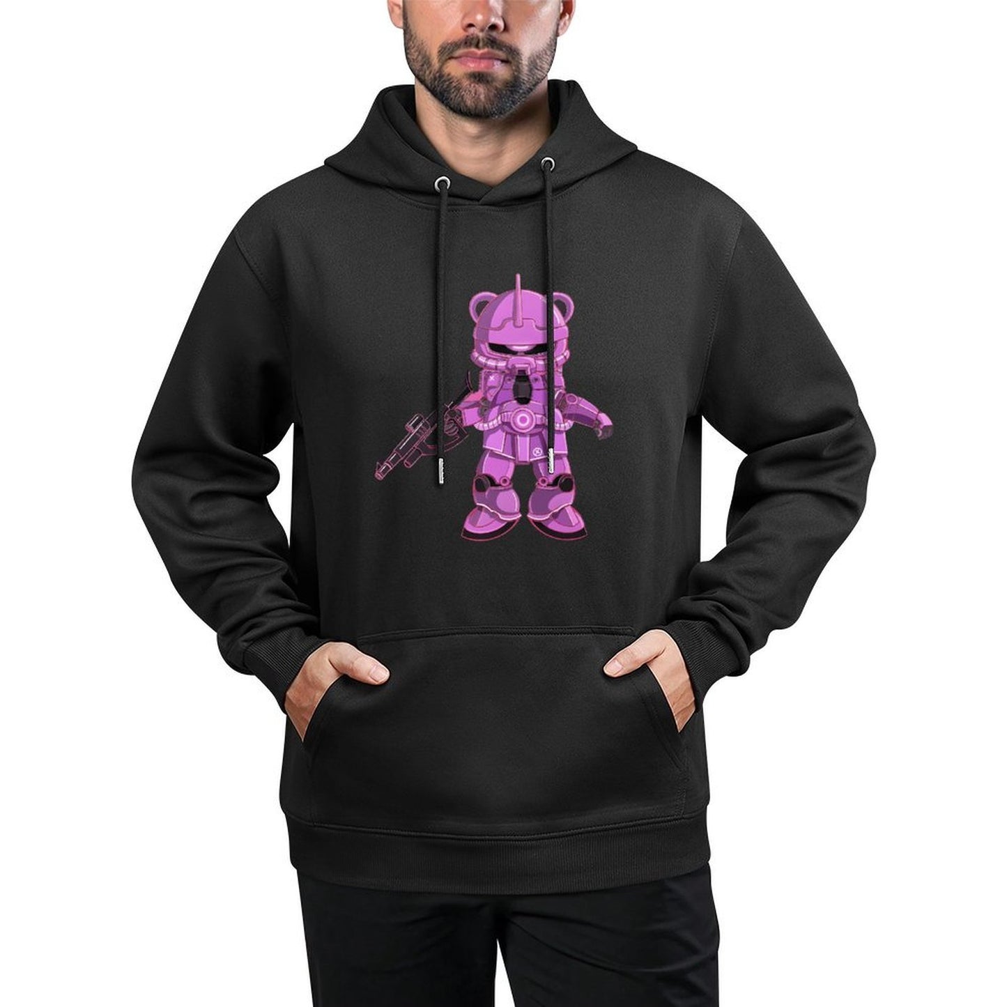 IPIB 250g Hooded Pocket Sweatshirt Front GraphicMen's Hooded  Sweatshirt6000066-5