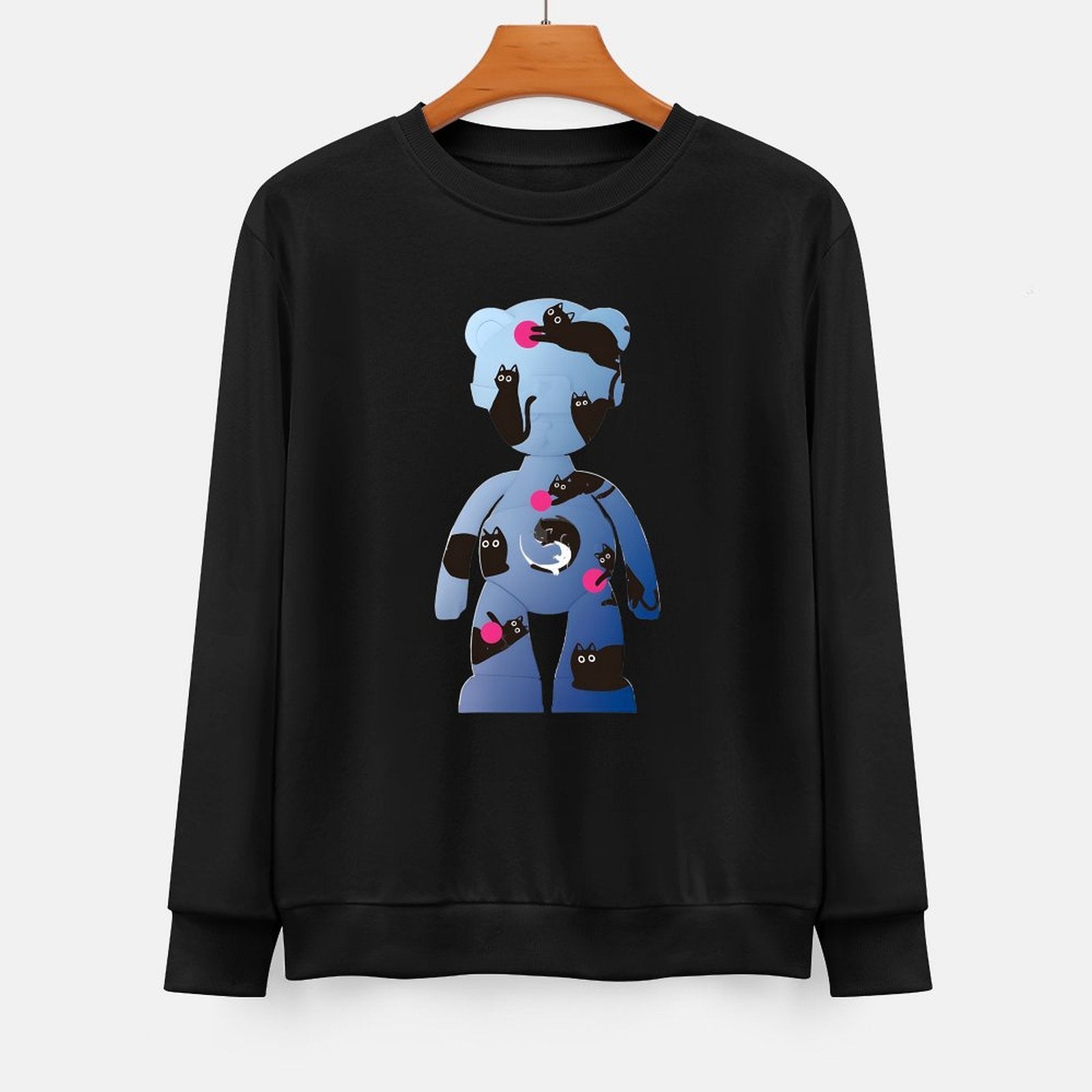 Long Sleeve With Front PatternPrinting Pocket Tee