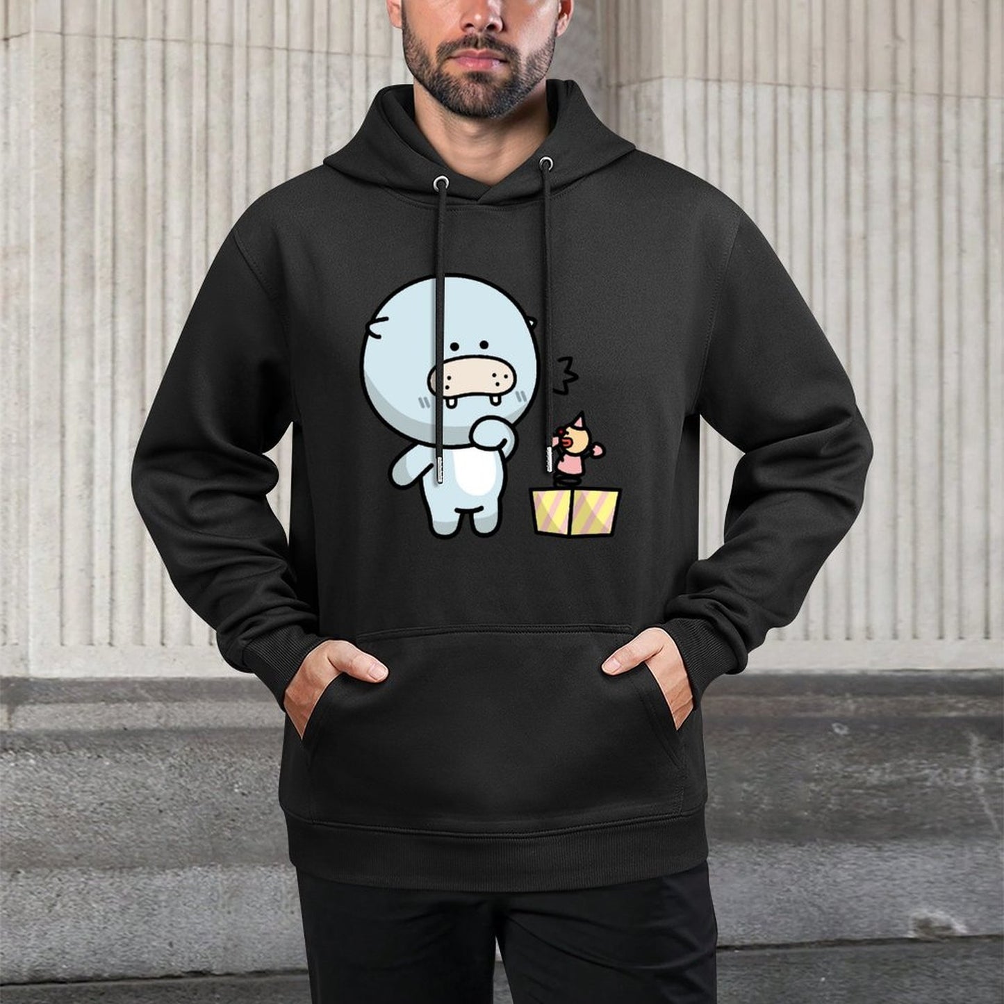 IPBR 250g Hooded Pocket Sweatshirt Front GraphicMen's Hooded  Sweatshirt4000212