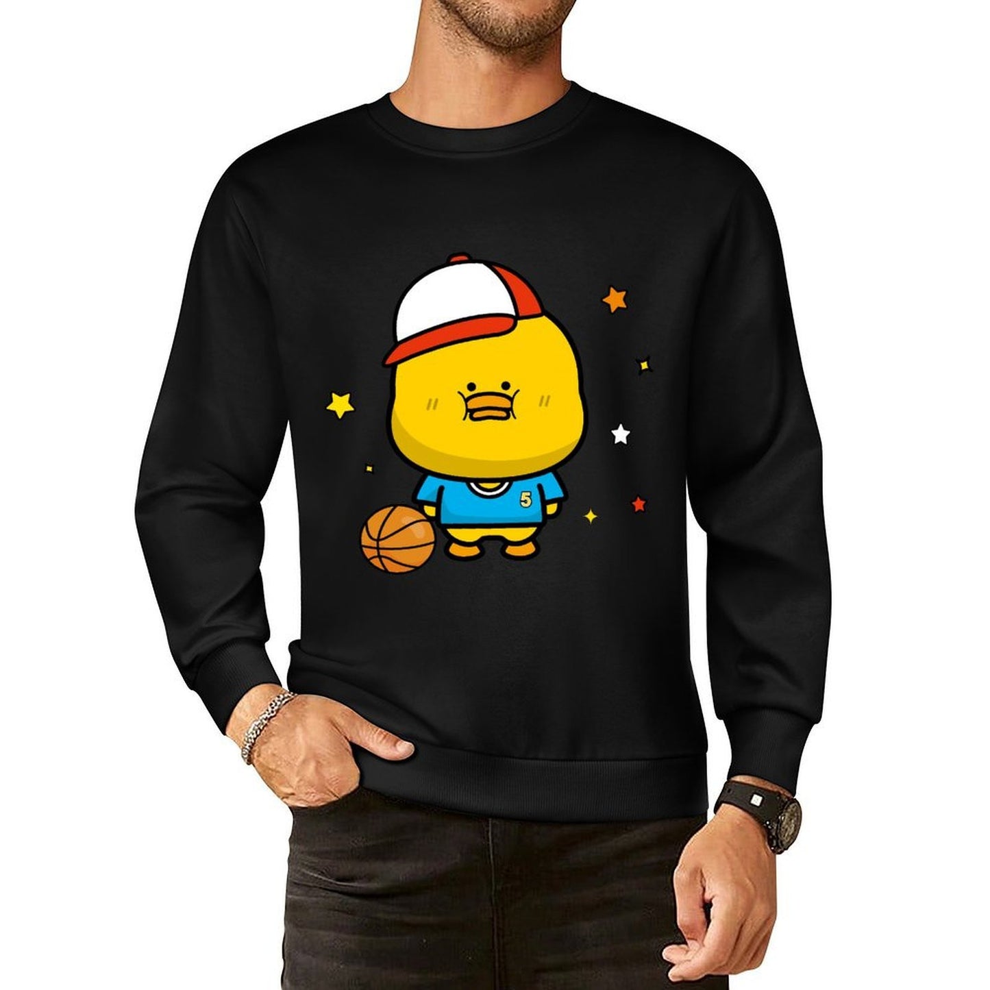 Front Patterned Long Sleeve TopVintage Original