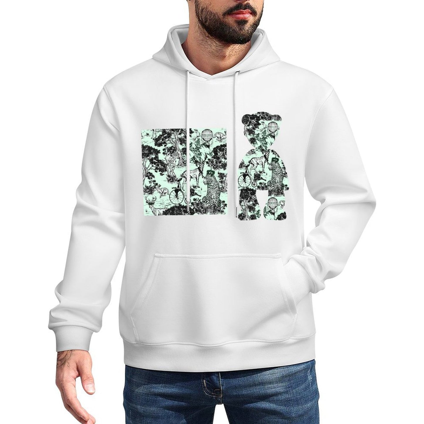IPIB 250g Hooded Pocket Sweatshirt Front GraphicMen's Hooded  Sweatshirt6000100-3