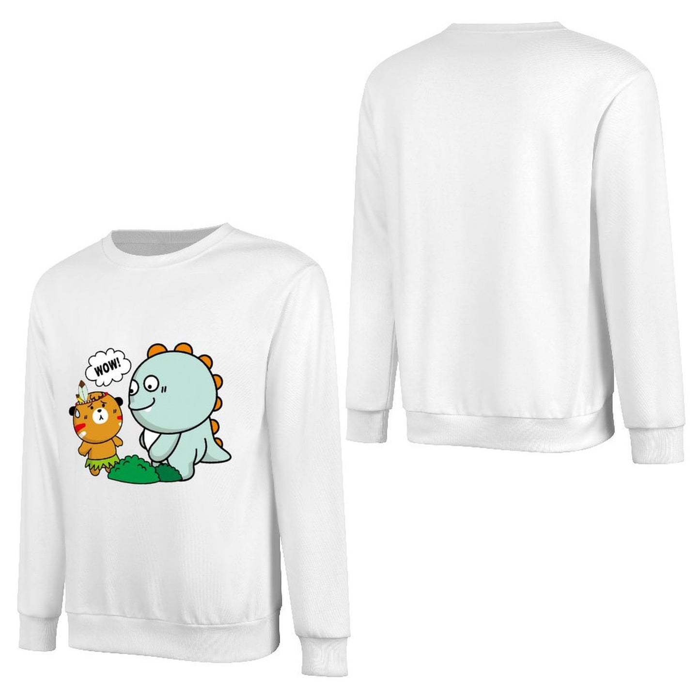 Front Patterned Long Sleeve TopDailyFit Regular