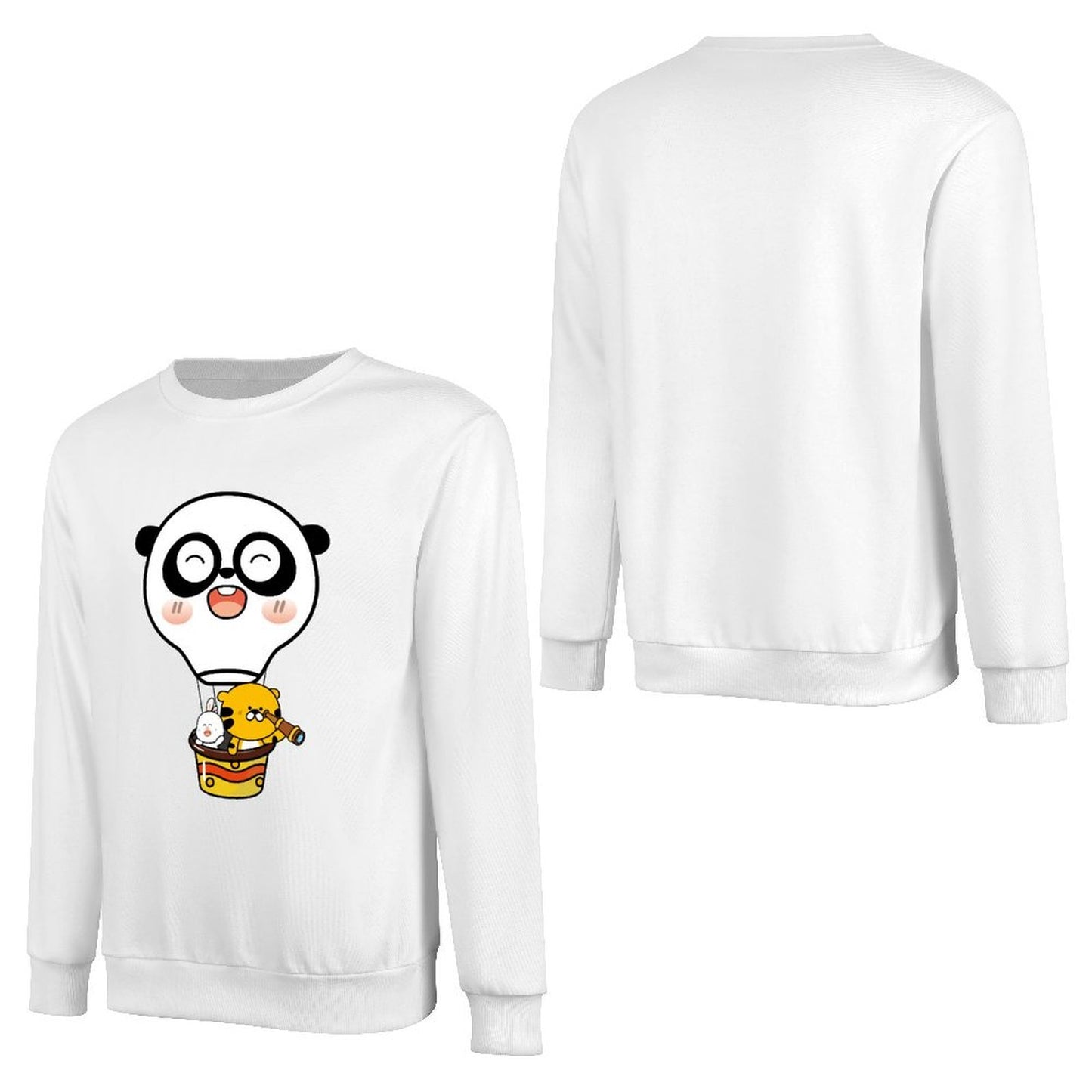 Front Patterned Long Sleeve TopChill Basic