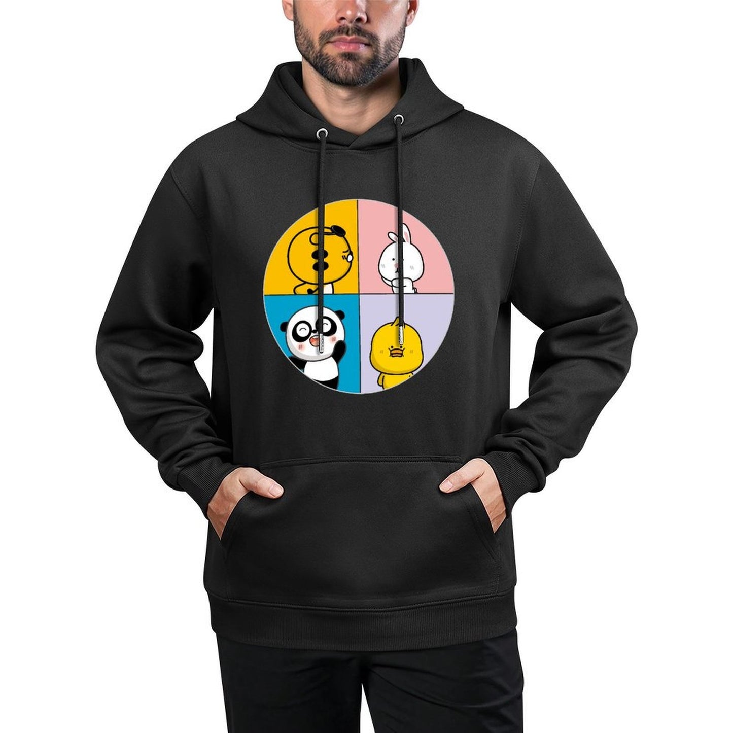 IPBR 250g Hooded Pocket Sweatshirt Front GraphicMen's Hooded  Sweatshirt4001309
