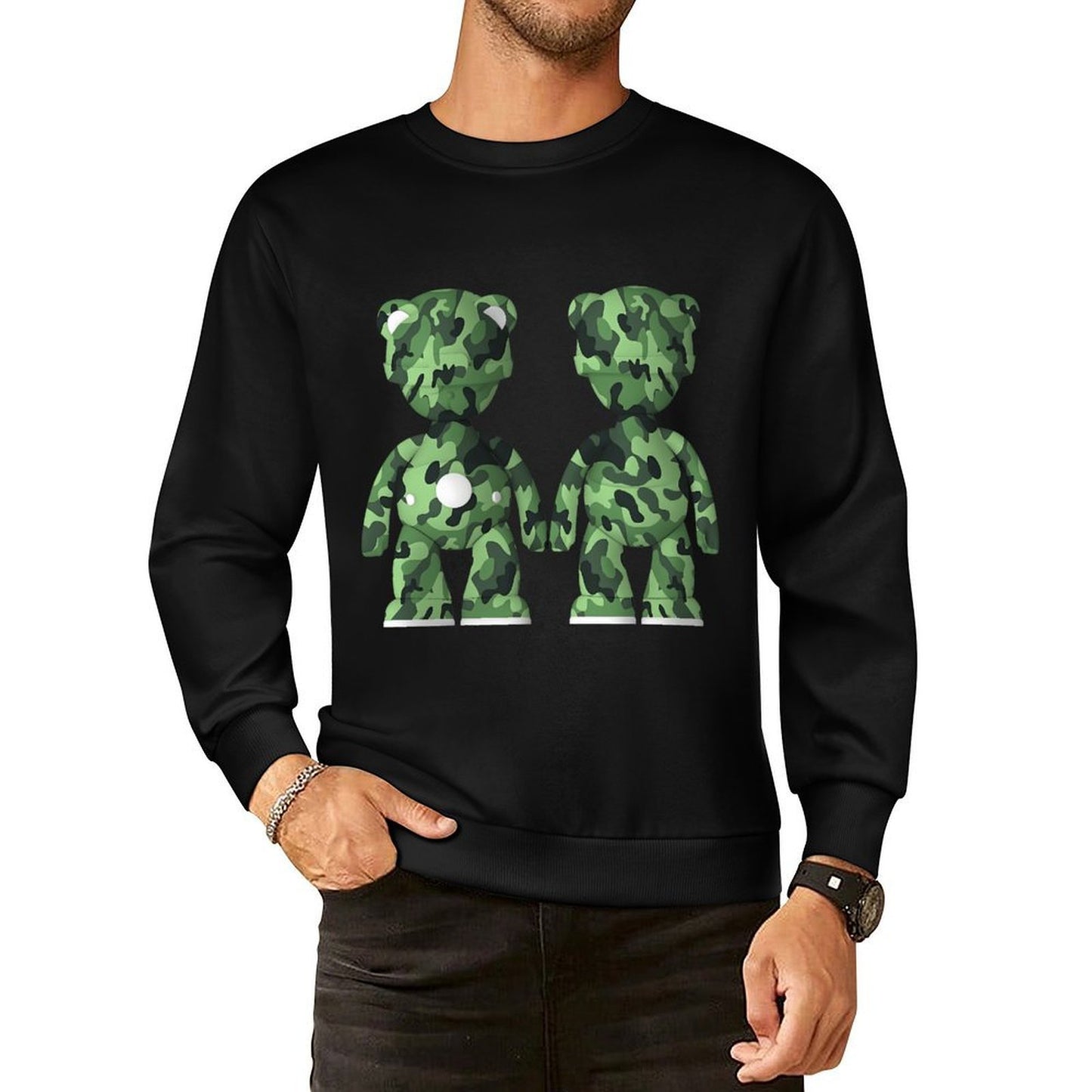 IPIB 250g Crew Neck Long Sleeve Sweatshirt Front GraphicCrew Neck Long Sleeve Sweatshirt6000090-6