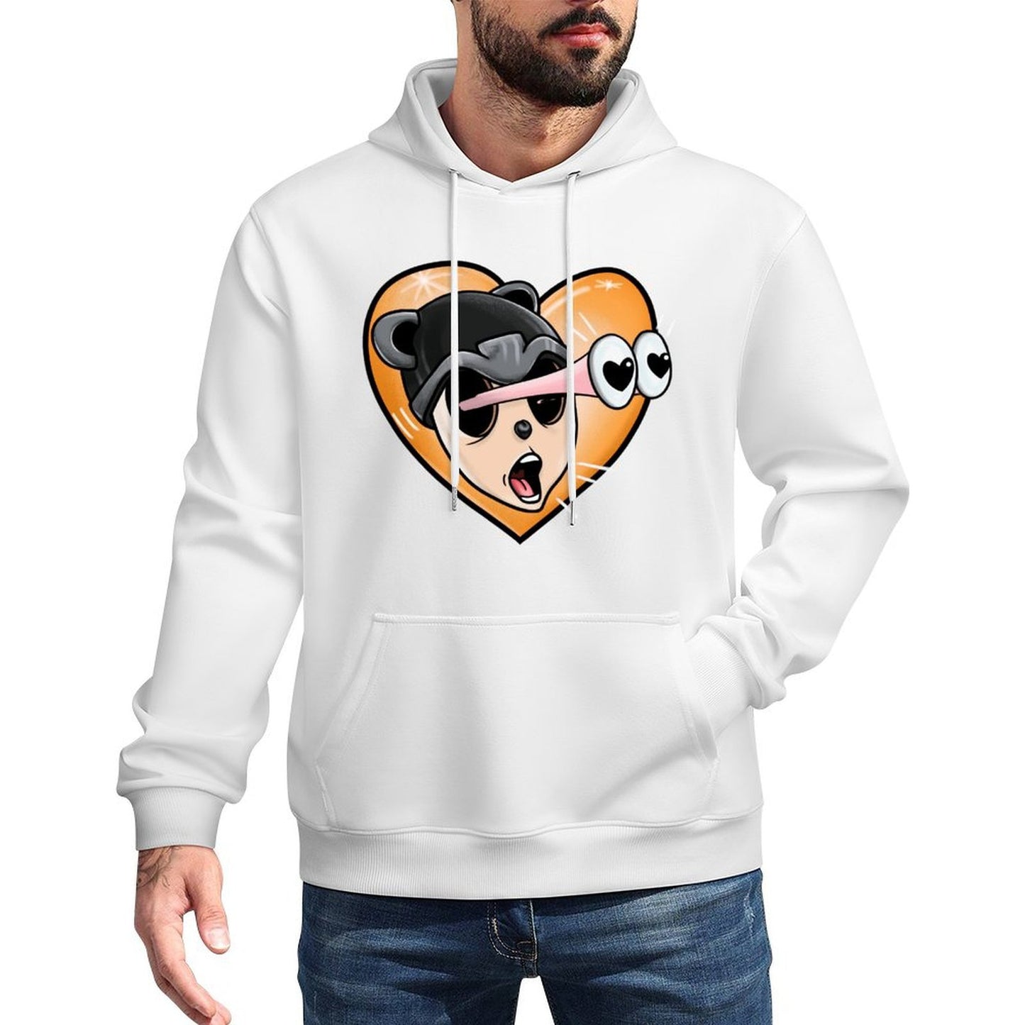 IPIB 250g Hooded Pocket Sweatshirt Front GraphicMen's Hooded  Sweatshirt6000048-2