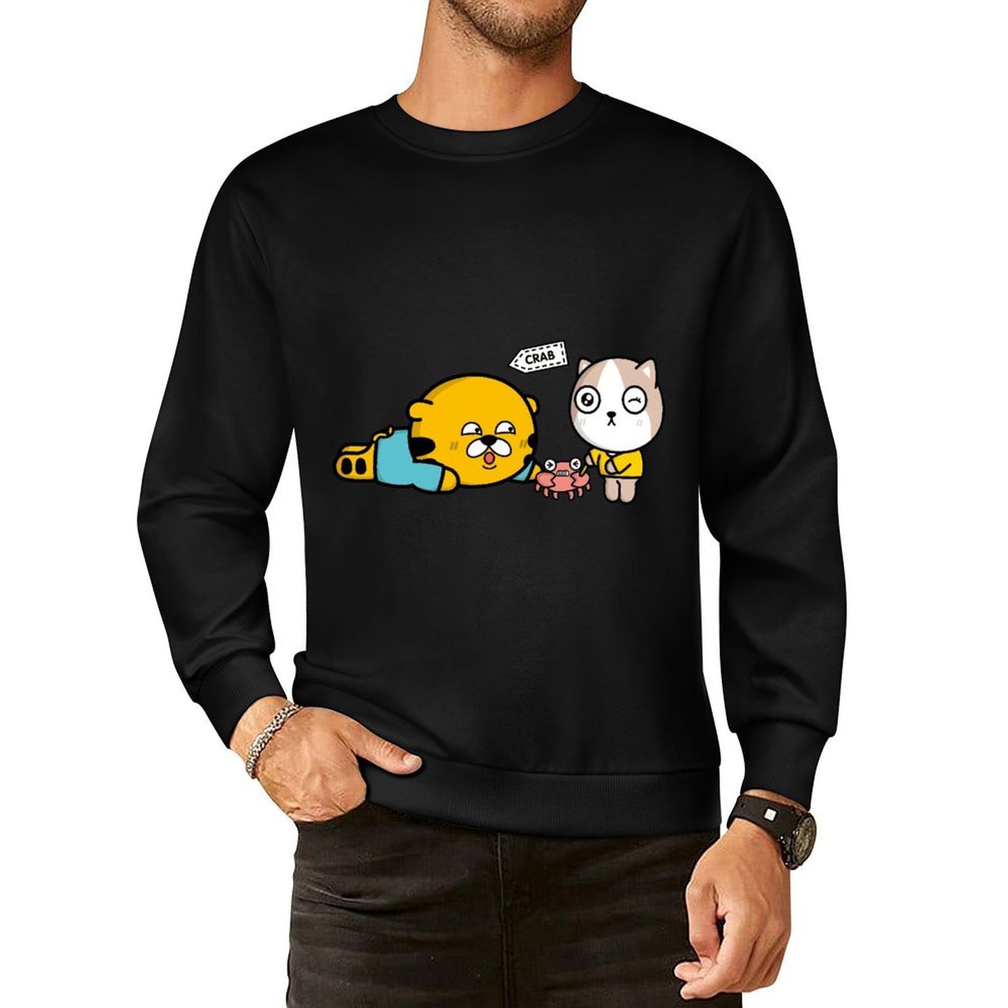 IPBR 250g Crew Neck Long Sleeve Sweatshirt Front GraphicCrew Neck Long Sleeve Sweatshirt4000890