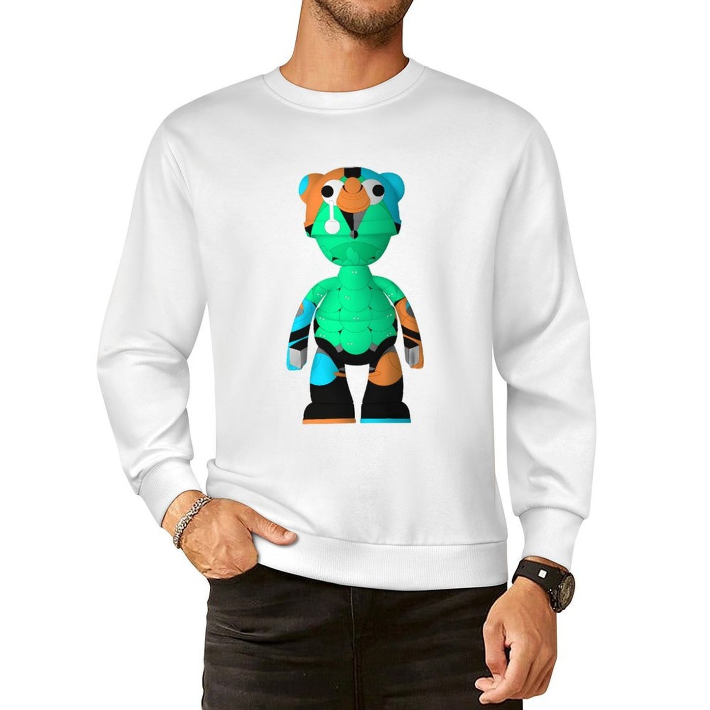 Long Sleeve With Front PatternPocket Tee SimpleFit