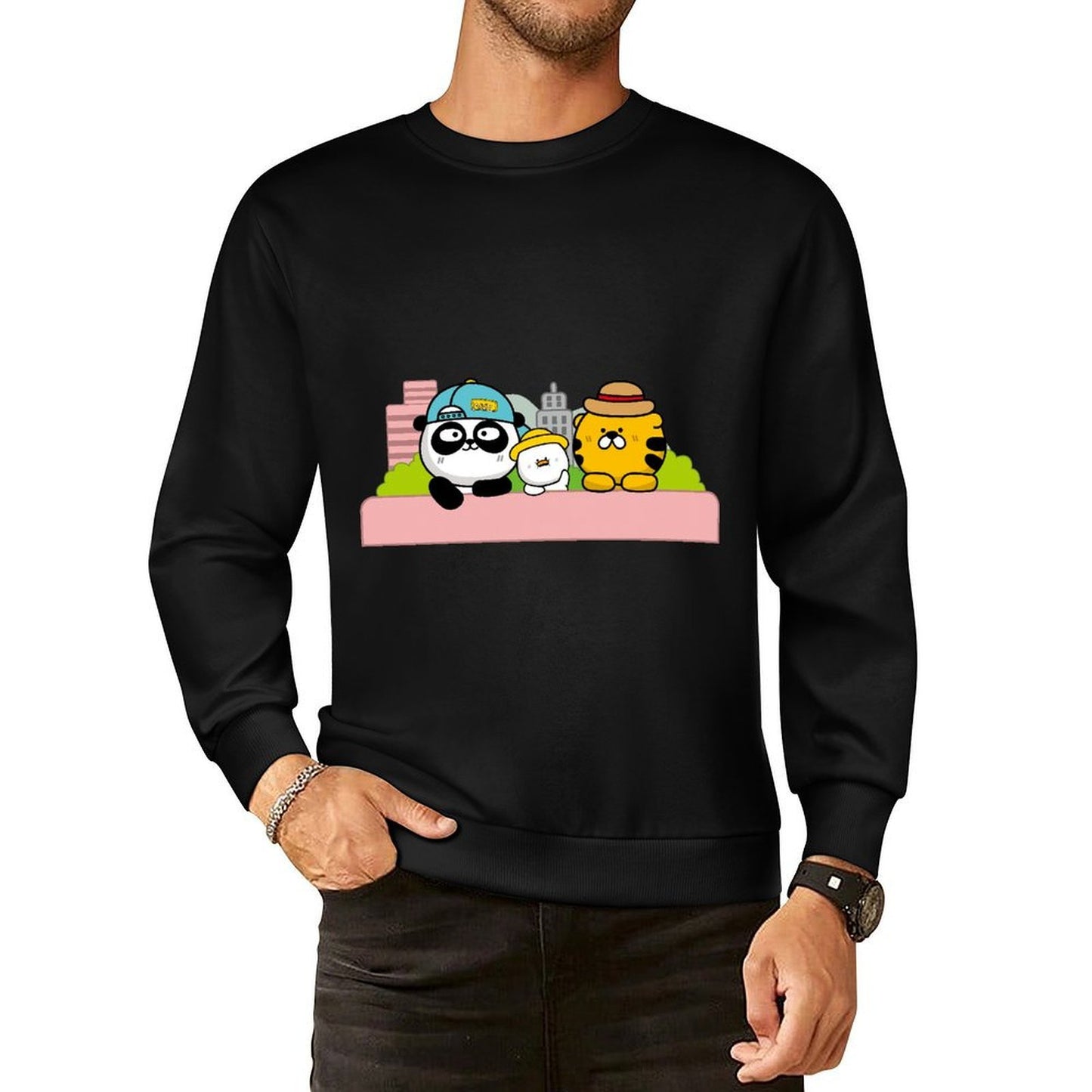 IPBR 250g Crew Neck Long Sleeve Sweatshirt Front GraphicCrew Neck Long Sleeve Sweatshirt4003860