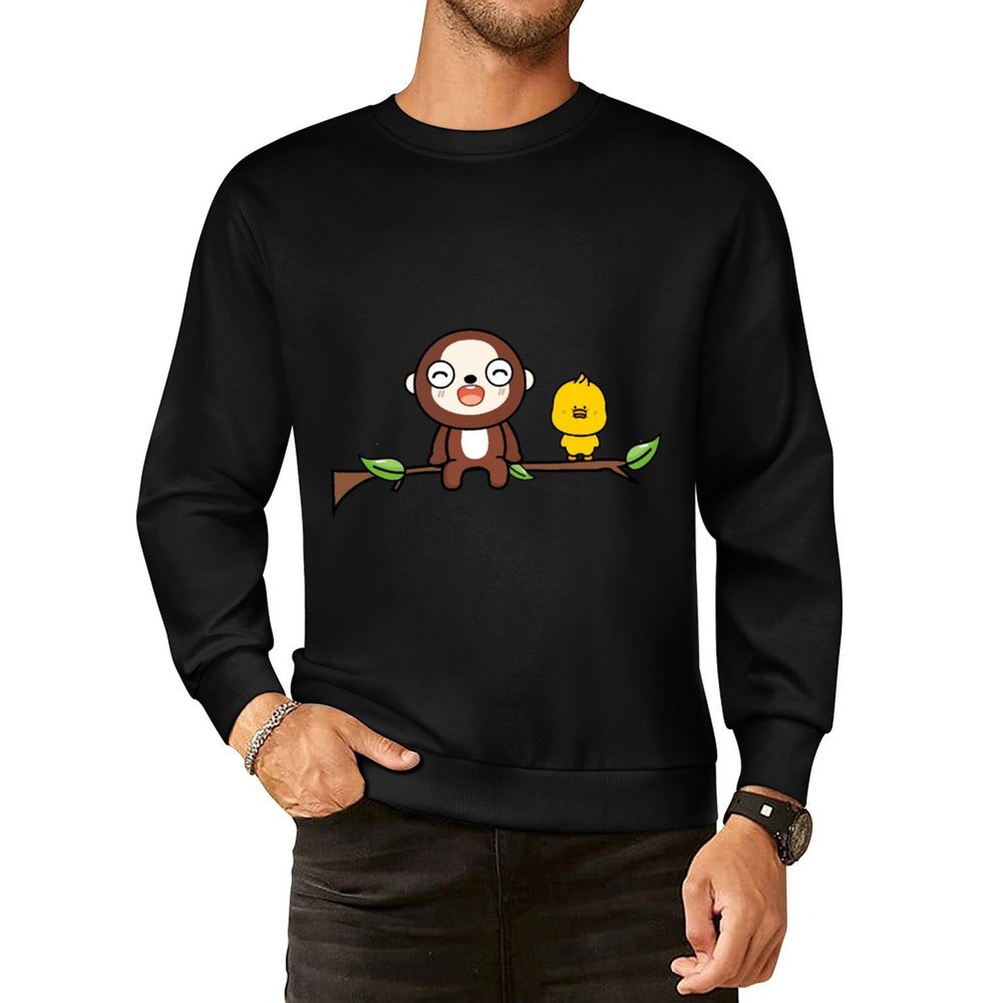 IPBR 250g Crew Neck Long Sleeve Sweatshirt Front GraphicCrew Neck Long Sleeve Sweatshirt4001351