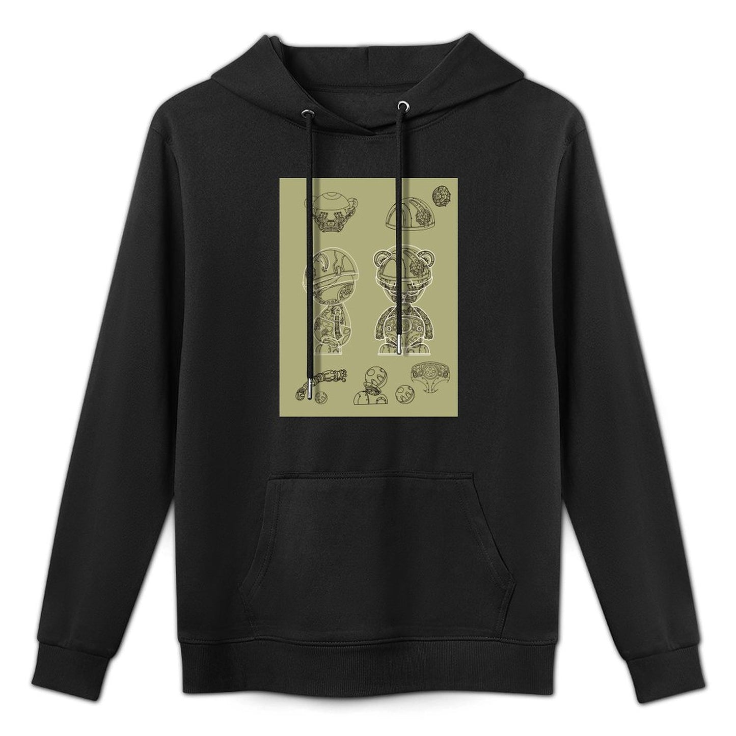 IPIB 250g Hooded Pocket Sweatshirt Front GraphicMen's Hooded  Sweatshirt6000008-5