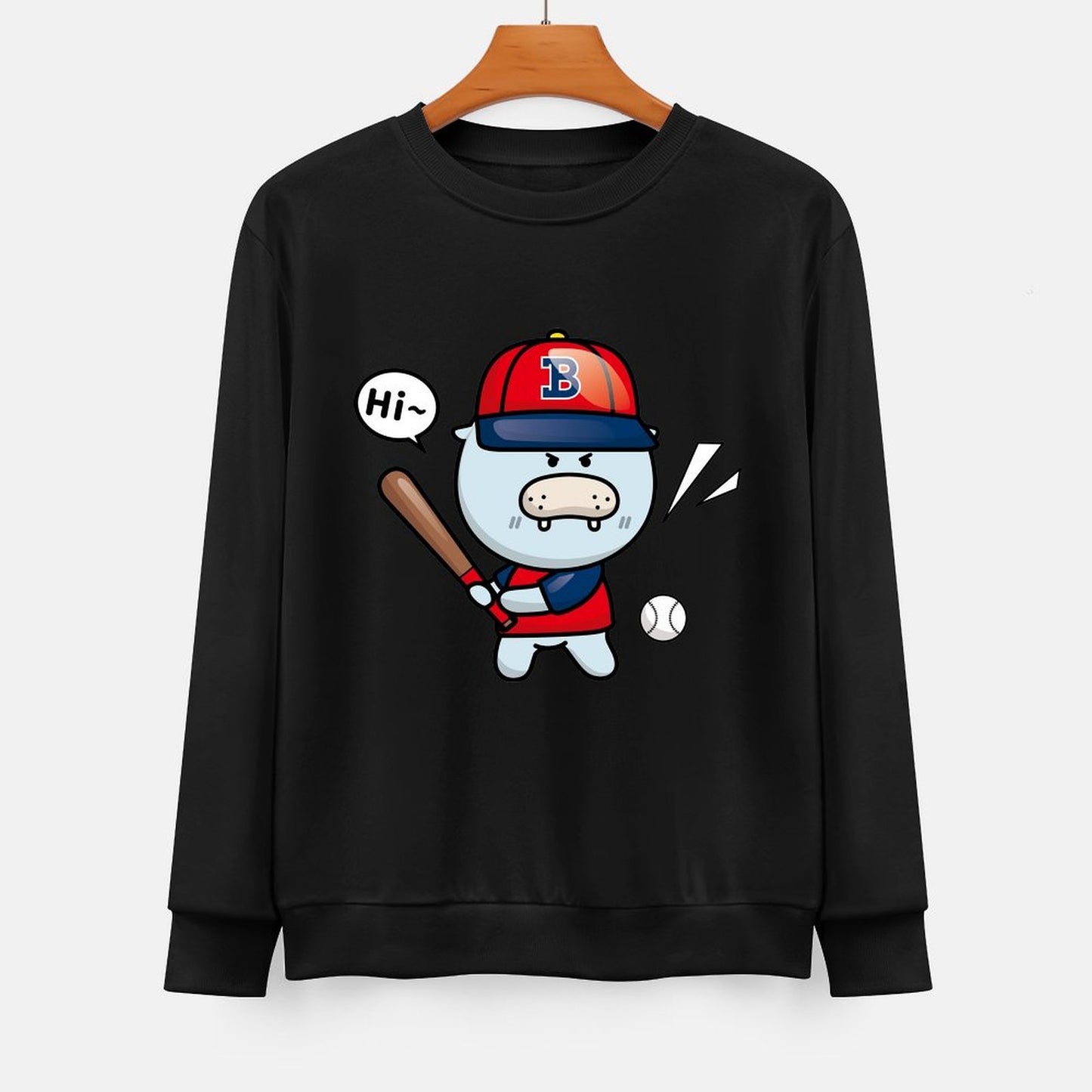 IPBR 250g Crew Neck Long Sleeve Sweatshirt Front GraphicCrew Neck Long Sleeve Sweatshirt4001352