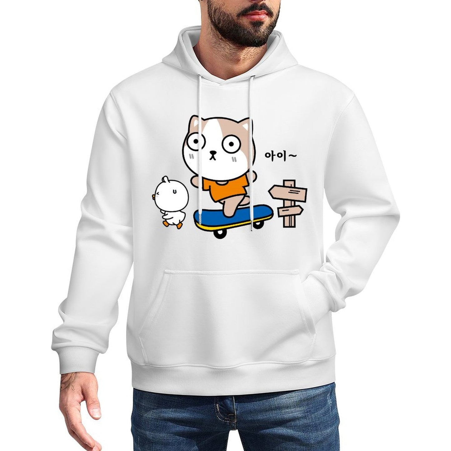 EasyStyle Crisp Print Front Graphic Hoodies